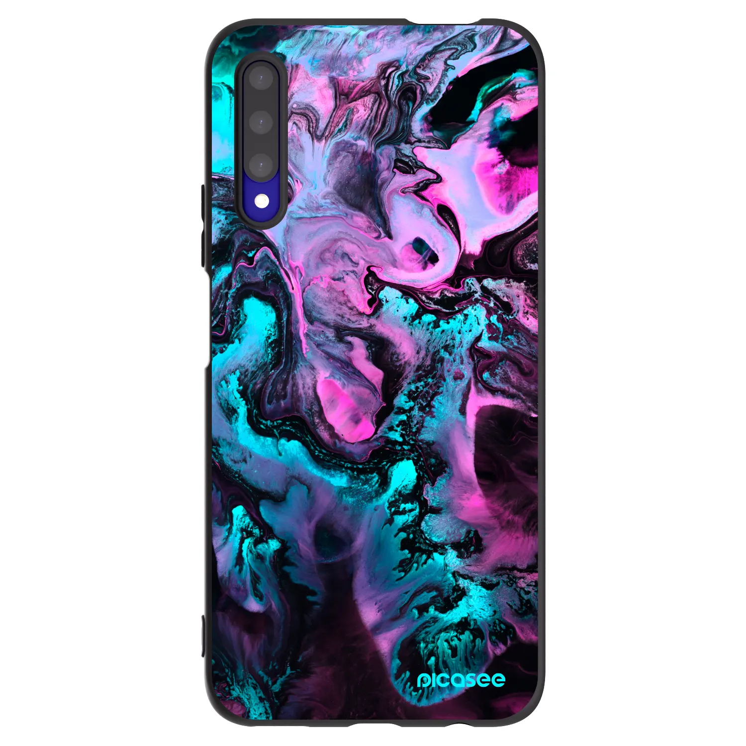 Picasee silikonski črni ovitek za Honor 9X Pro - Lean