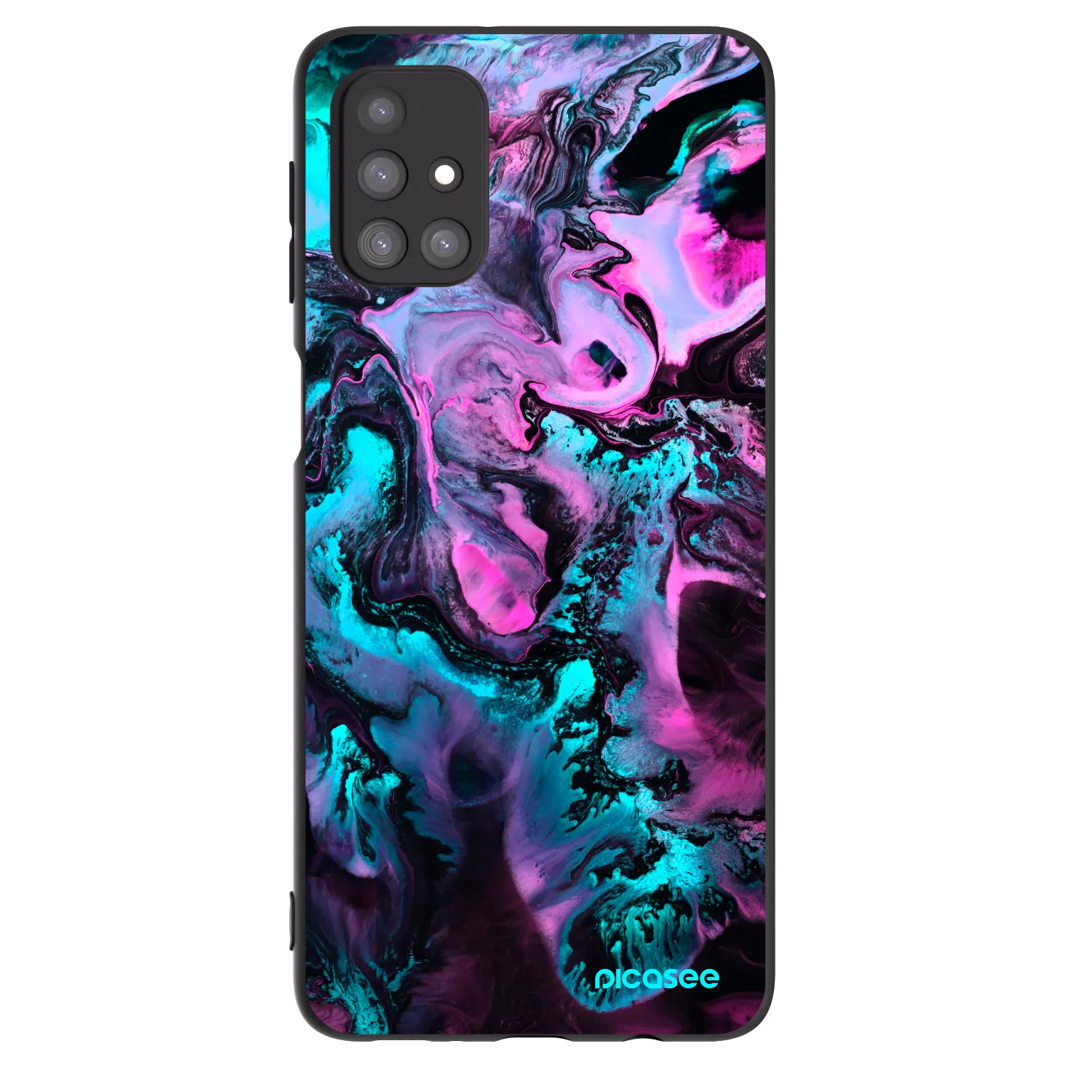 Picasee silikonski črni ovitek za Samsung Galaxy M31s - Lean