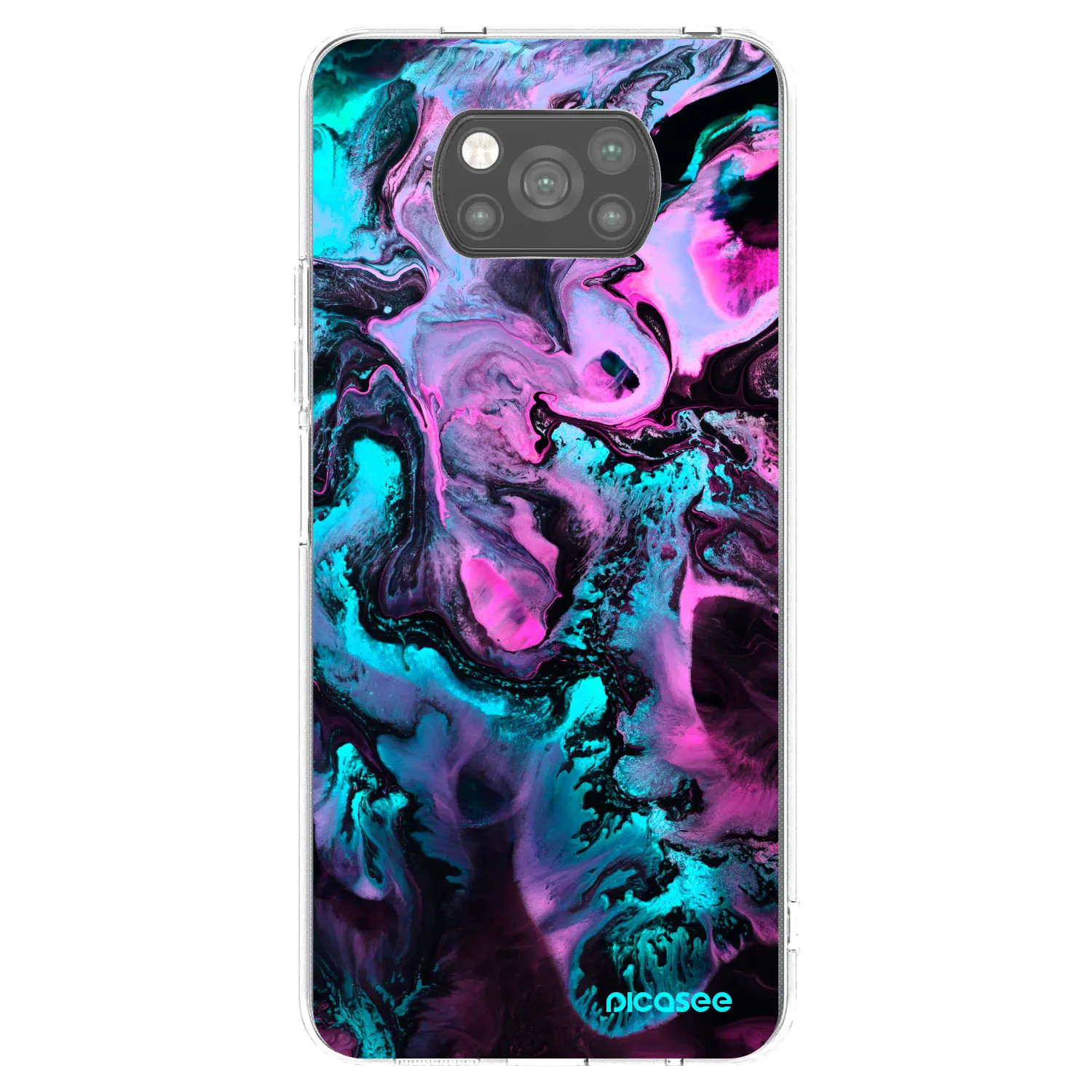 Picasee silikonski črni ovitek za Xiaomi Poco X3 - Lean