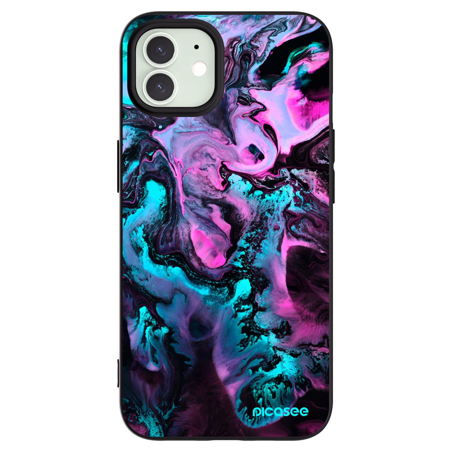 Picasee silikonski črni ovitek za Apple iPhone 12 Pro - Lean