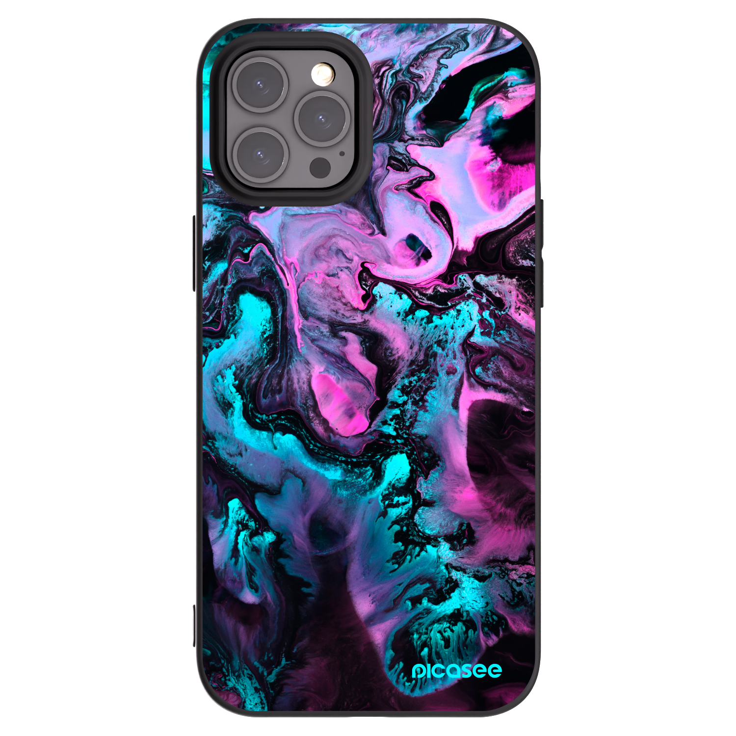 Picasee silikonski črni ovitek za Apple iPhone 12 Pro Max - Lean