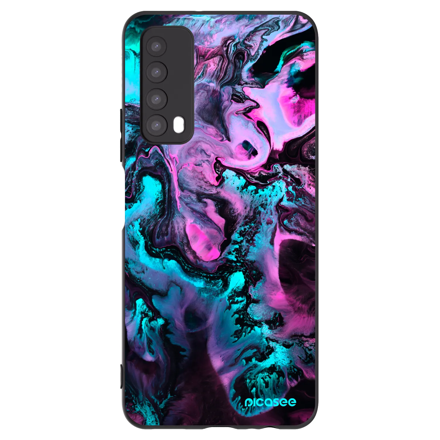 Picasee silikonski črni ovitek za Huawei P Smart 2021 - Lean