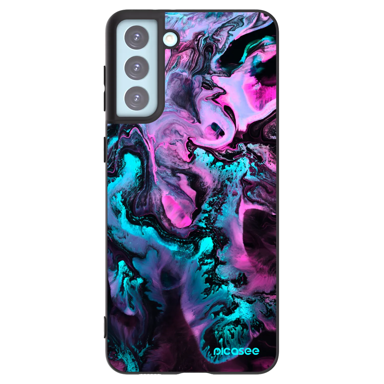 Picasee silikonski črni ovitek za Samsung Galaxy S21+ 5G G996F - Lean