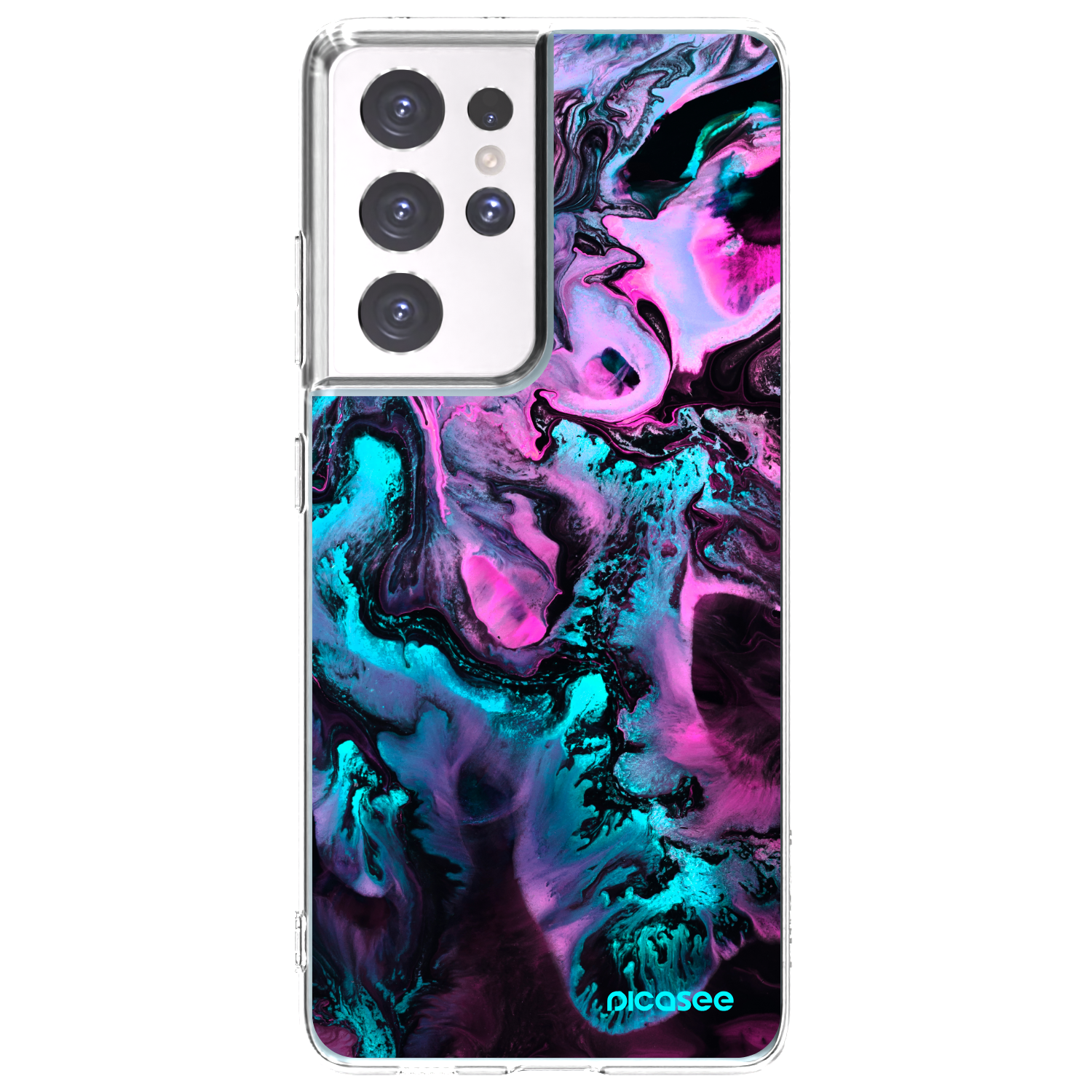 Picasee silikonski prozorni ovitek za Samsung Galaxy S21 Ultra 5G G998B - Lean