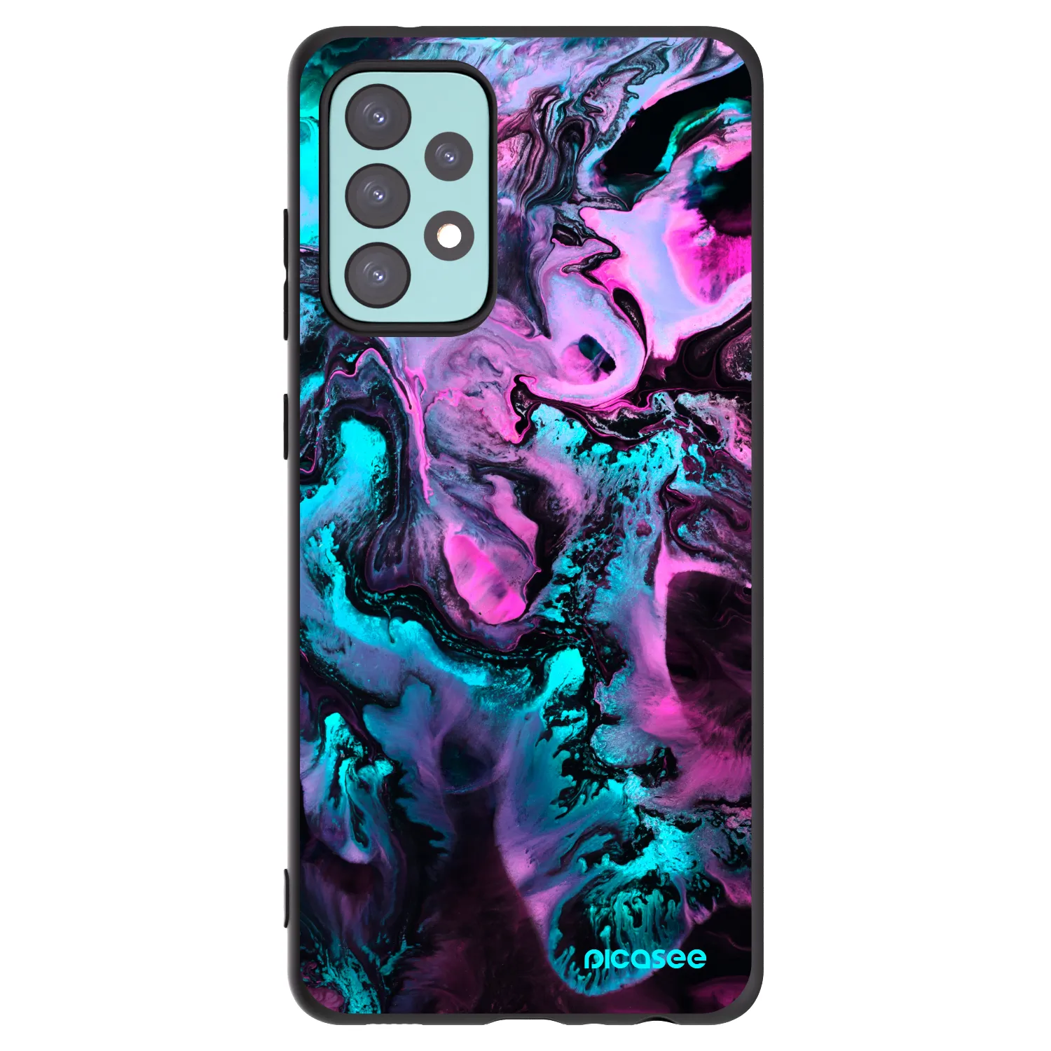 Picasee silikonski črni ovitek za Samsung Galaxy A72 A725F - Lean