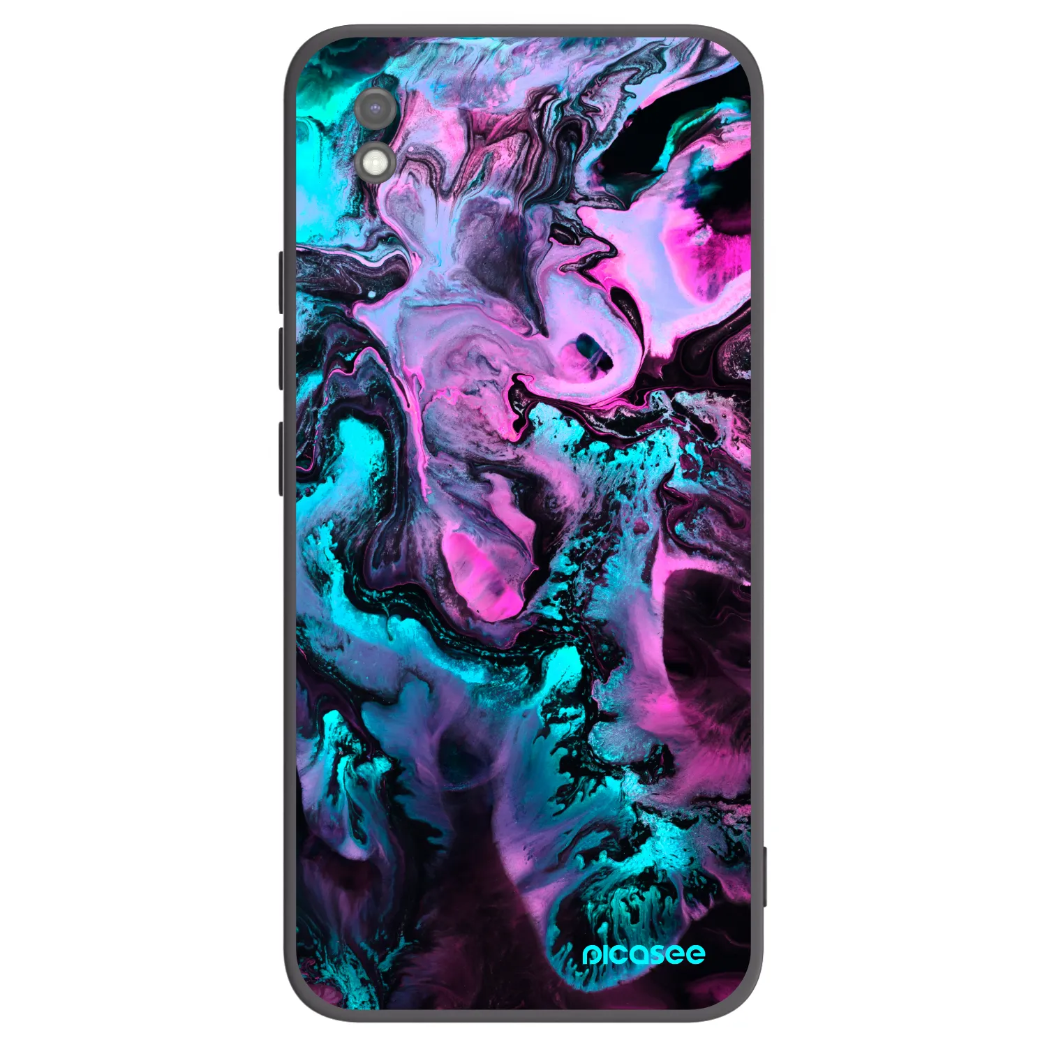 Picasee silikonski črni ovitek za Xiaomi Redmi 9AT - Lean