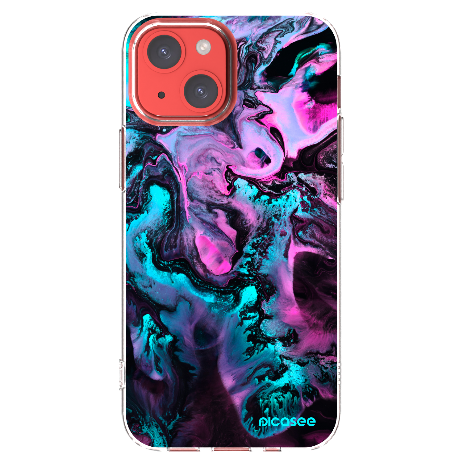 Picasee silikonski prozorni ovitek za Apple iPhone 13 mini - Lean