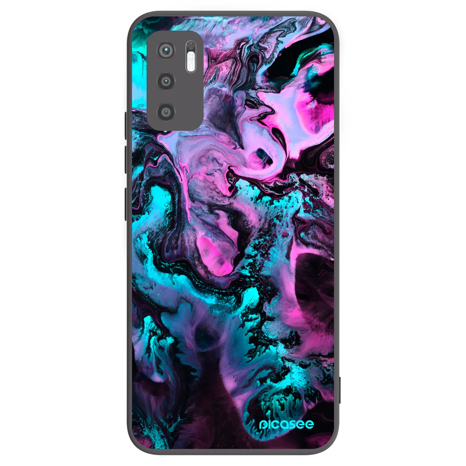 Picasee silikonski črni ovitek za Xiaomi Redmi Note 10 5G - Lean