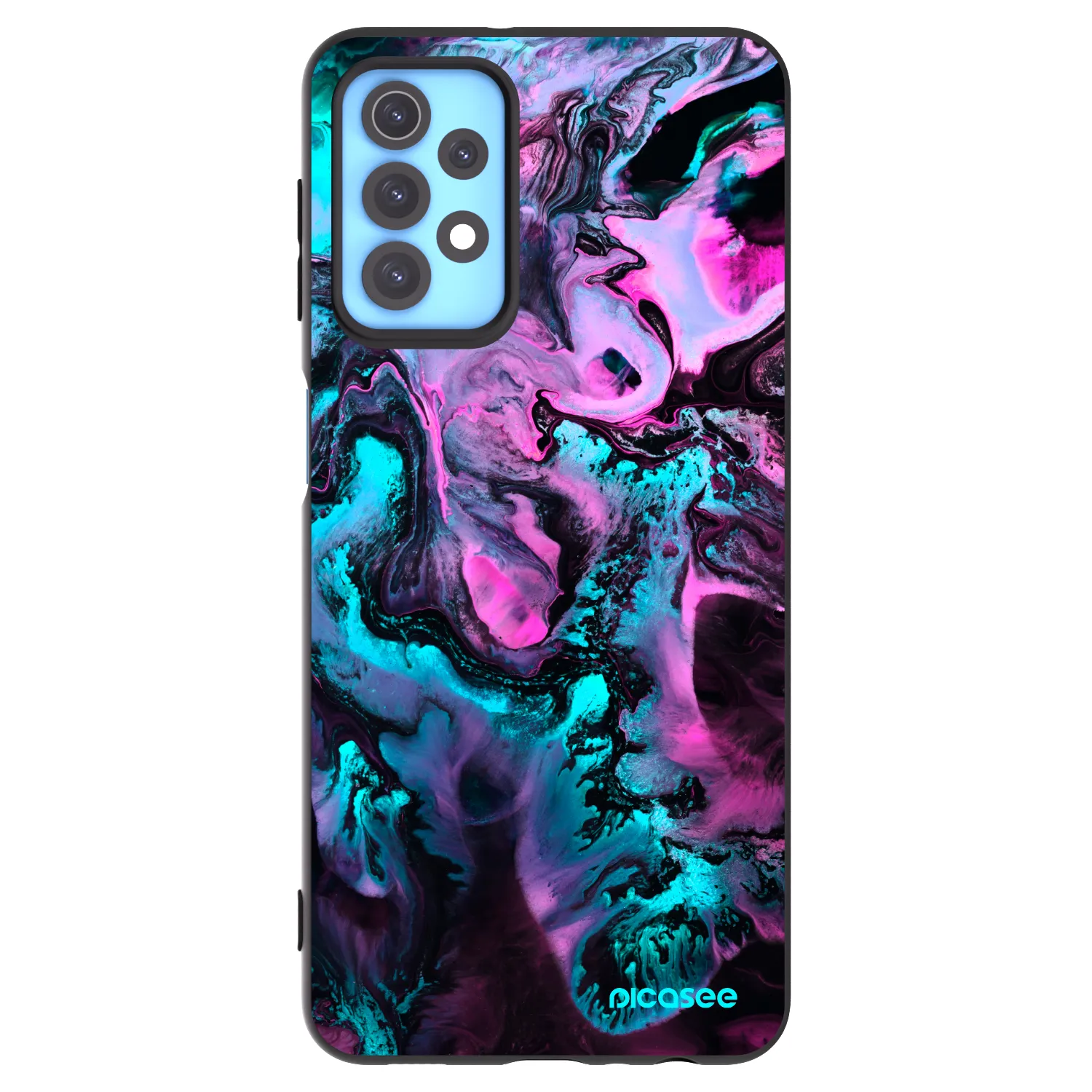 Picasee silikonski črni ovitek za Samsung Galaxy A32 4G SM-A325F - Lean