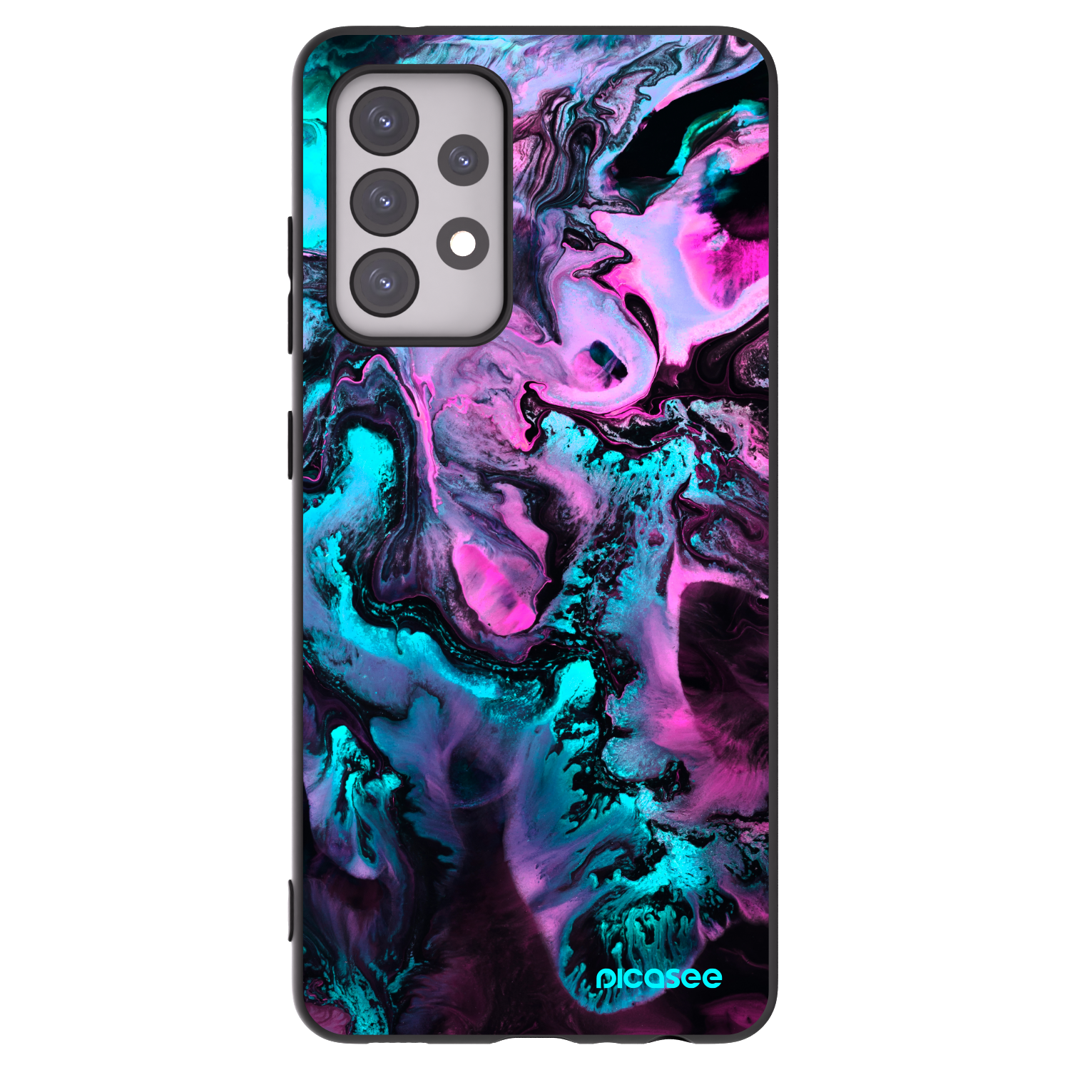 Picasee silikonski črni ovitek za Samsung Galaxy A52s 5G A528B - Lean