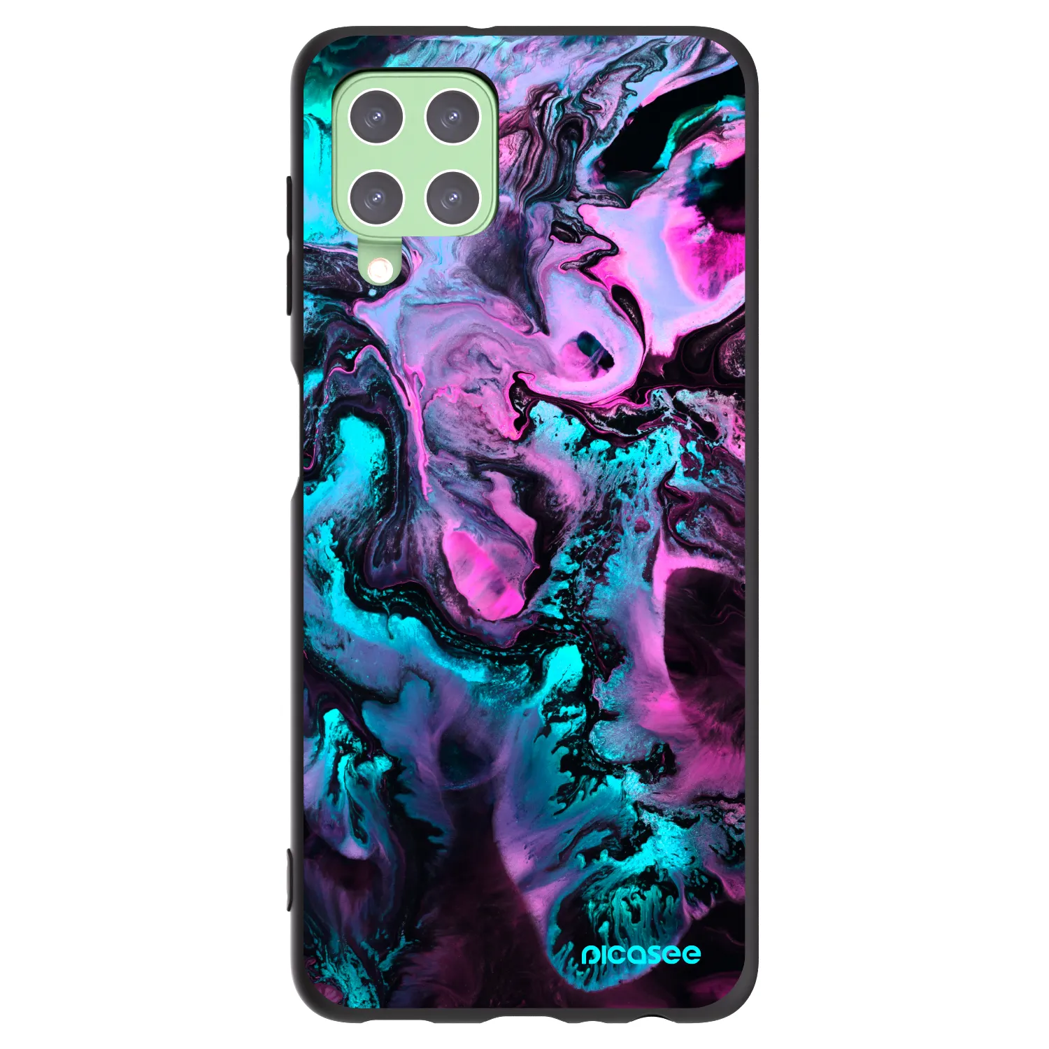 Picasee silikonski črni ovitek za Samsung Galaxy A22 A225F 4G - Lean