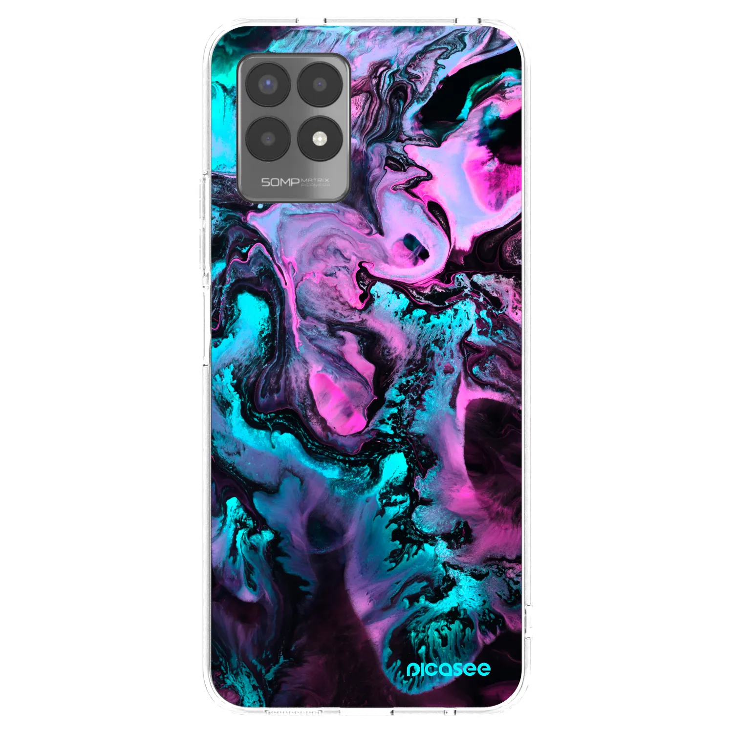 Picasee silikonski prozorni ovitek za Realme 8i - Lean