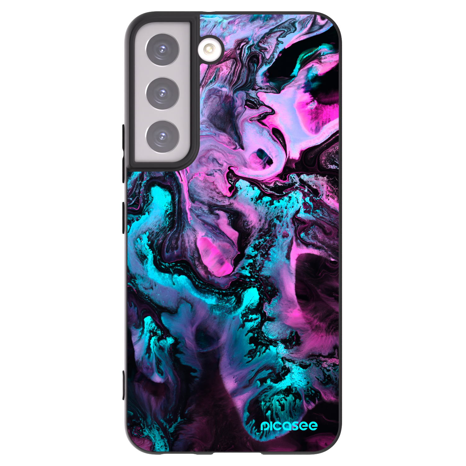 Picasee silikonski črni ovitek za Samsung Galaxy S22 5G - Lean