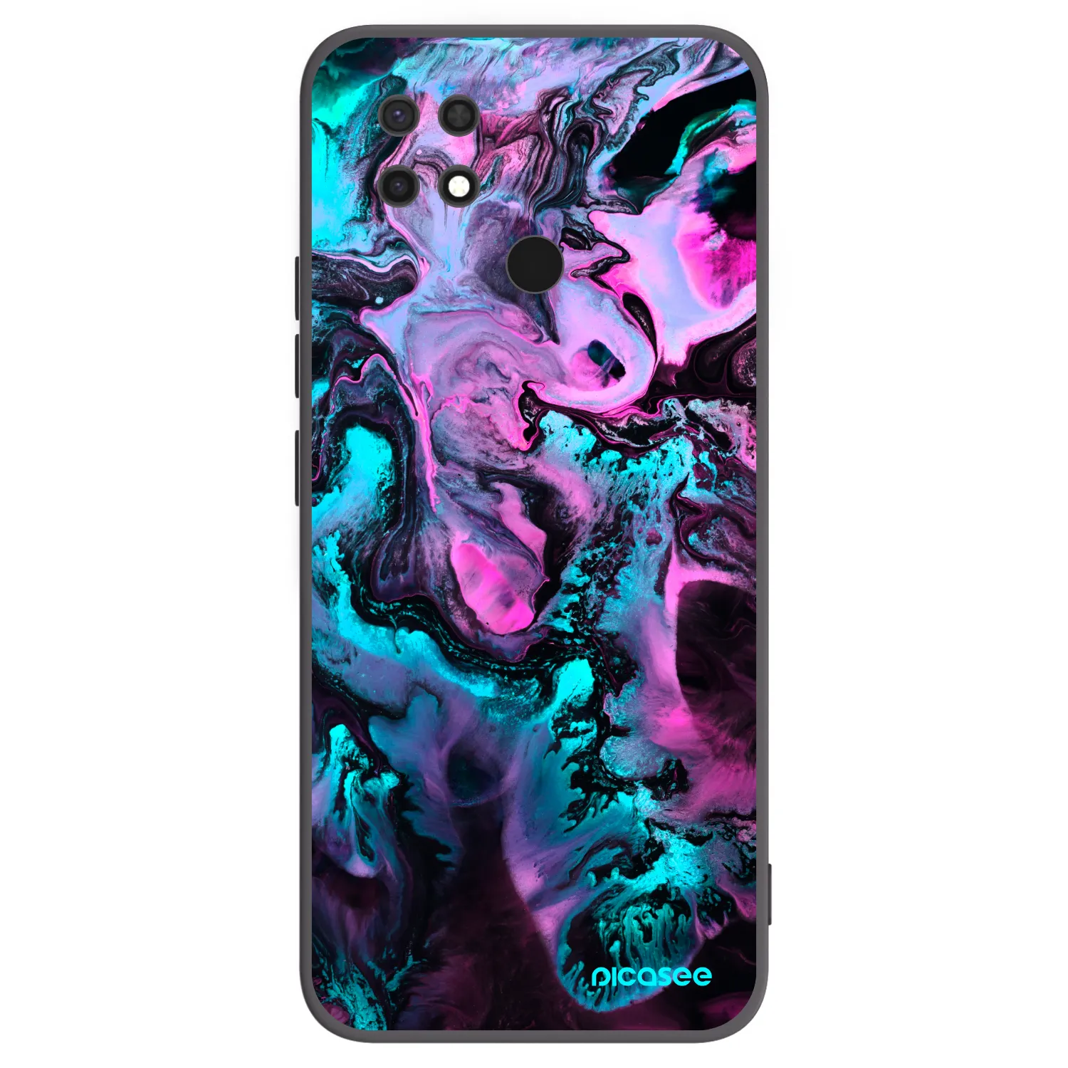Picasee silikonski črni ovitek za Xiaomi Redmi 10C - Lean