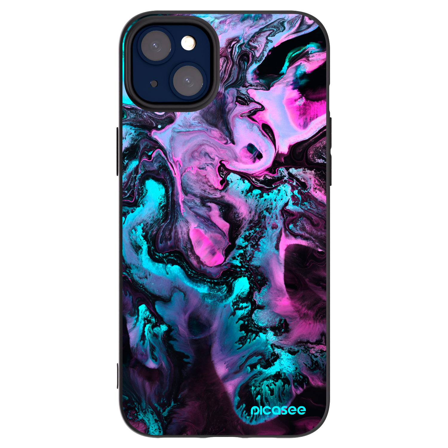 Picasee silikonski črni ovitek za Apple iPhone 14 Plus - Lean