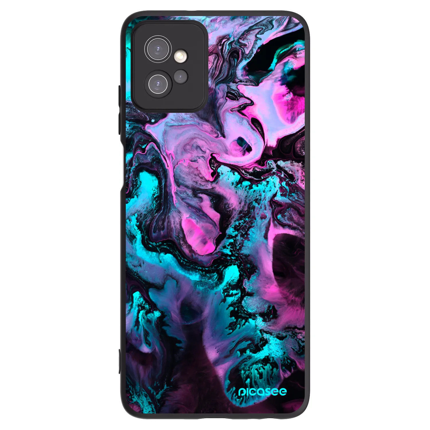 Picasee silikonski črni ovitek za Motorola Moto G32 - Lean