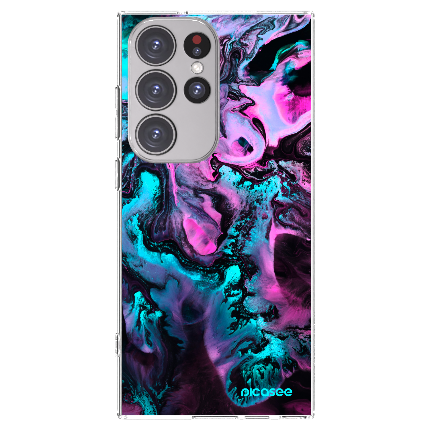 Picasee silikonski prozorni ovitek za Samsung Galaxy S23 Ultra 5G - Lean