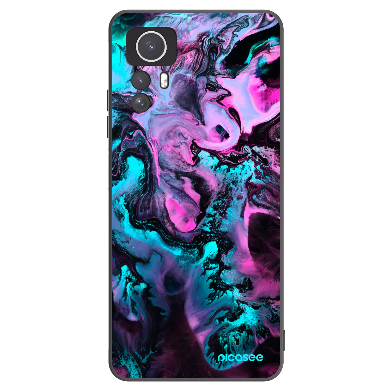 Picasee silikonski črni ovitek za Xiaomi Redmi Note 12S - Lean