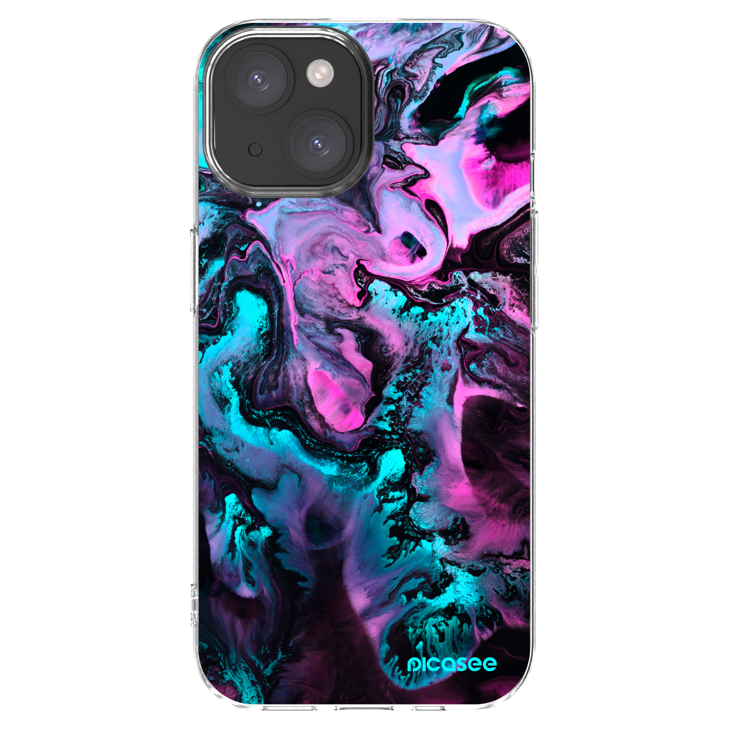 Picasee silikonski prozorni ovitek za Apple iPhone 15 - Lean