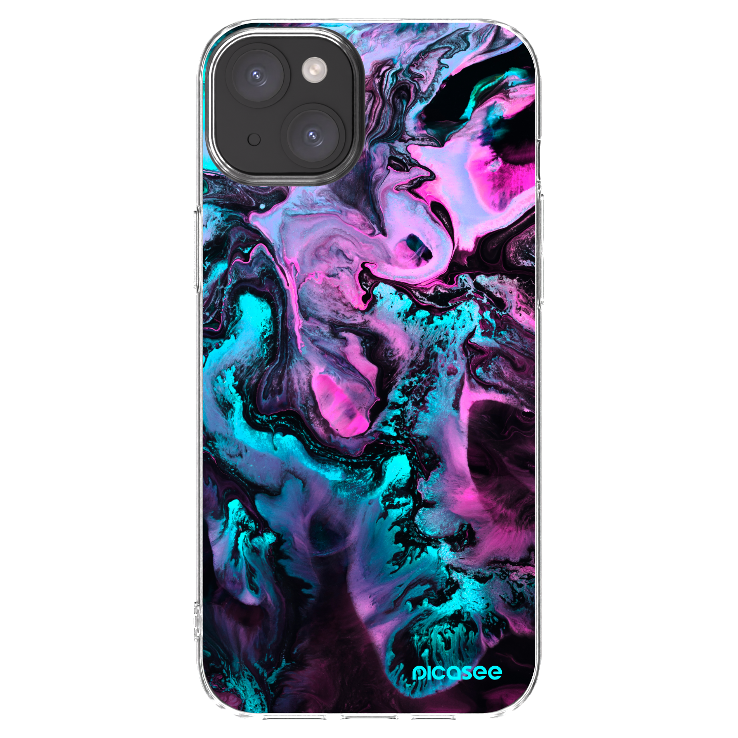 Picasee silikonski prozorni ovitek za Apple iPhone 15 Plus - Lean