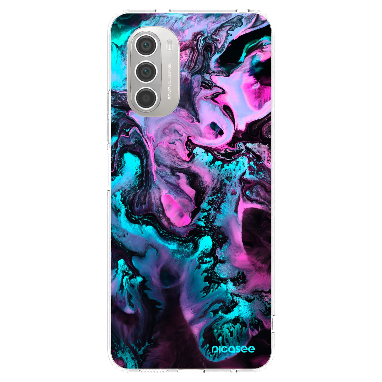 Picasee silikonski prozorni ovitek za Motorola Moto G51 - Lean