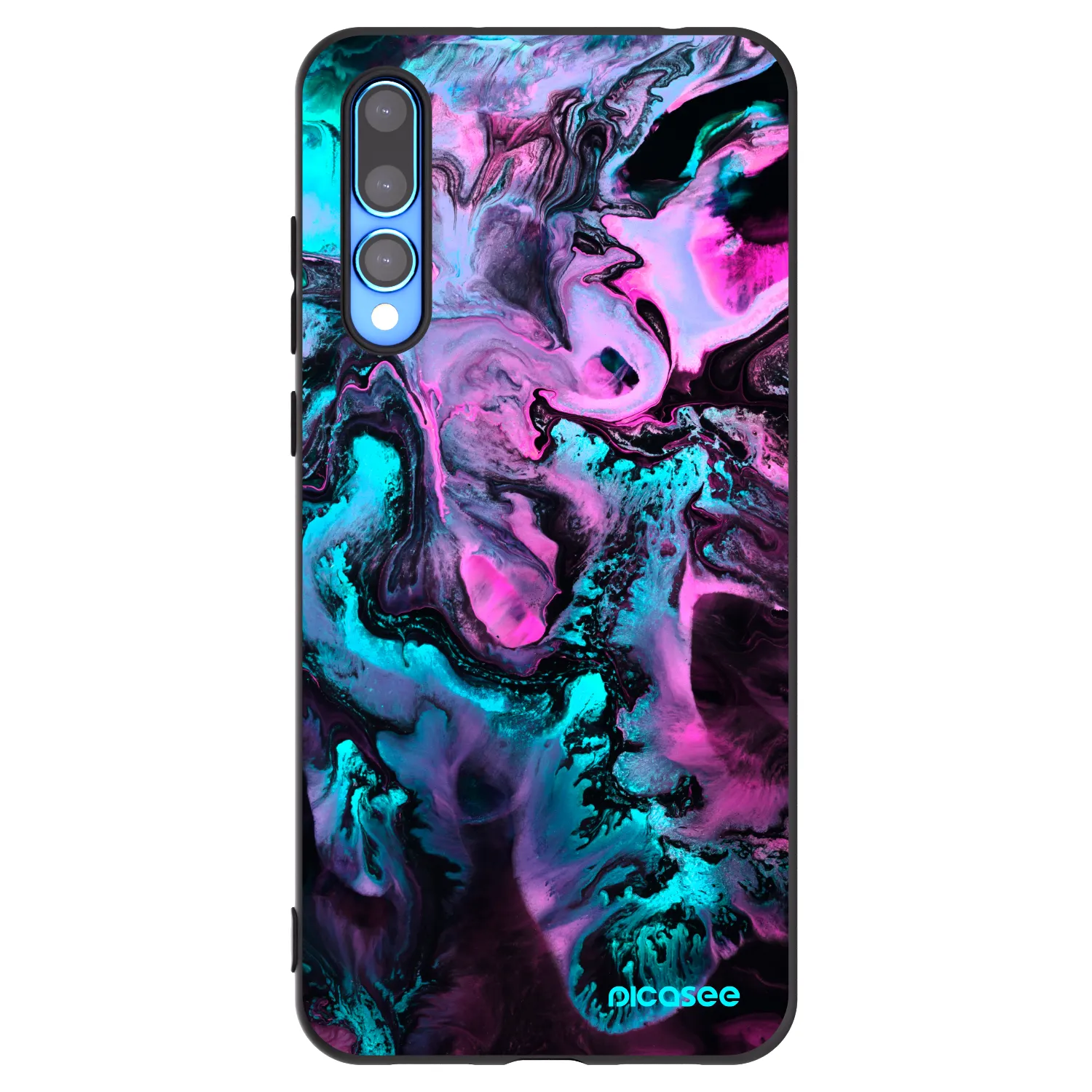 Picasee silikonski črni ovitek za Huawei P20 Pro - Lean