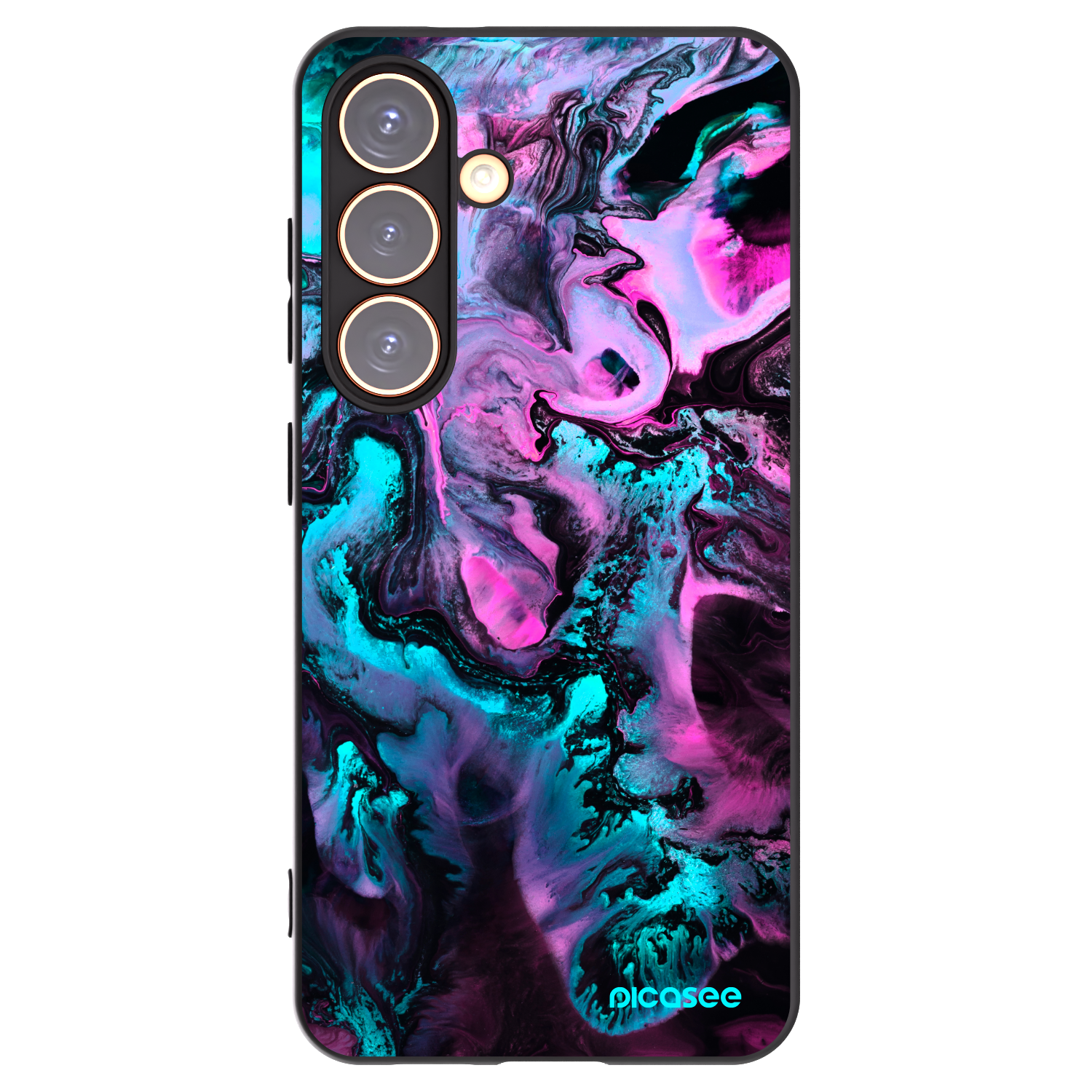 Picasee silikonski črni ovitek za Samsung Galaxy S24 S921B 5G - Lean