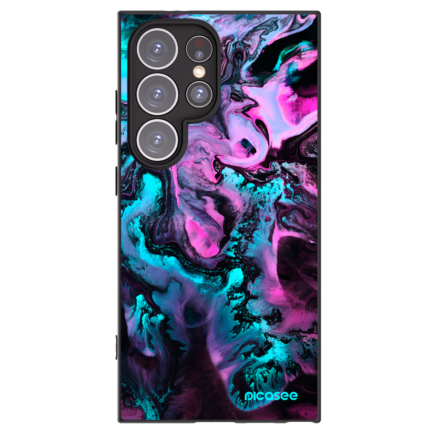 Picasee silikonski črni ovitek za Samsung Galaxy S24 Ultra S928B 5G - Lean