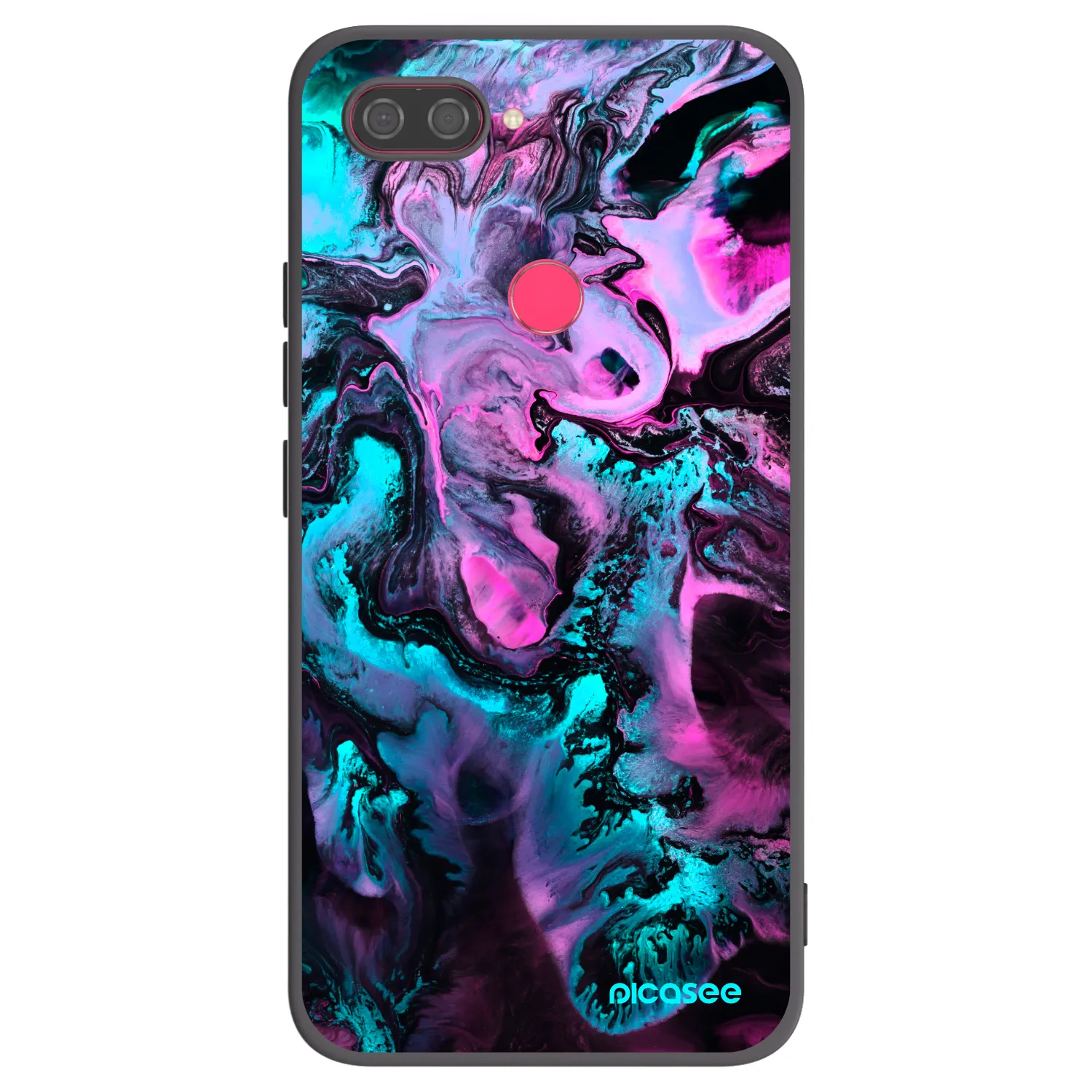Picasee silikonski črni ovitek za Xiaomi Mi 8 Lite - Lean