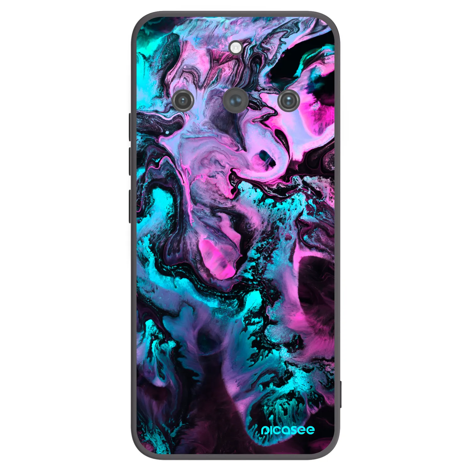 Picasee silikonski črni ovitek za Realme 11 Pro+ - Lean