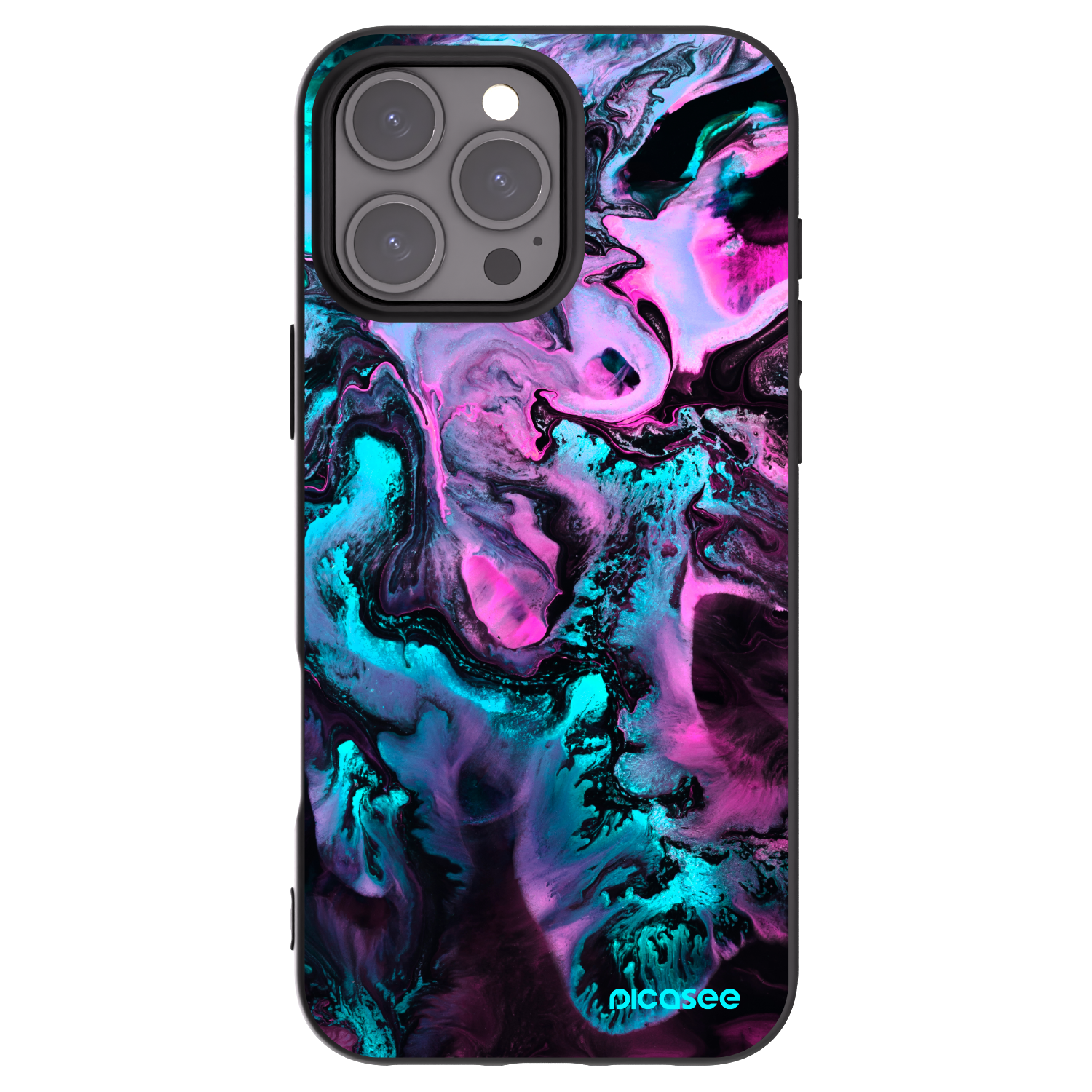 Picasee silikonski črni ovitek za Apple iPhone 16 Pro Max - Lean