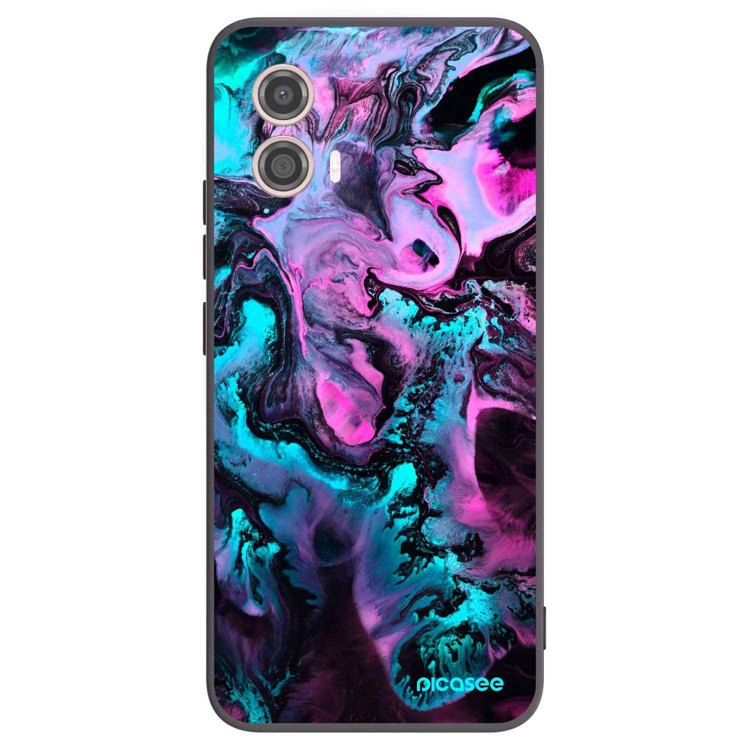 Picasee silikonski črni ovitek za Motorola Moto G53 5G - Lean