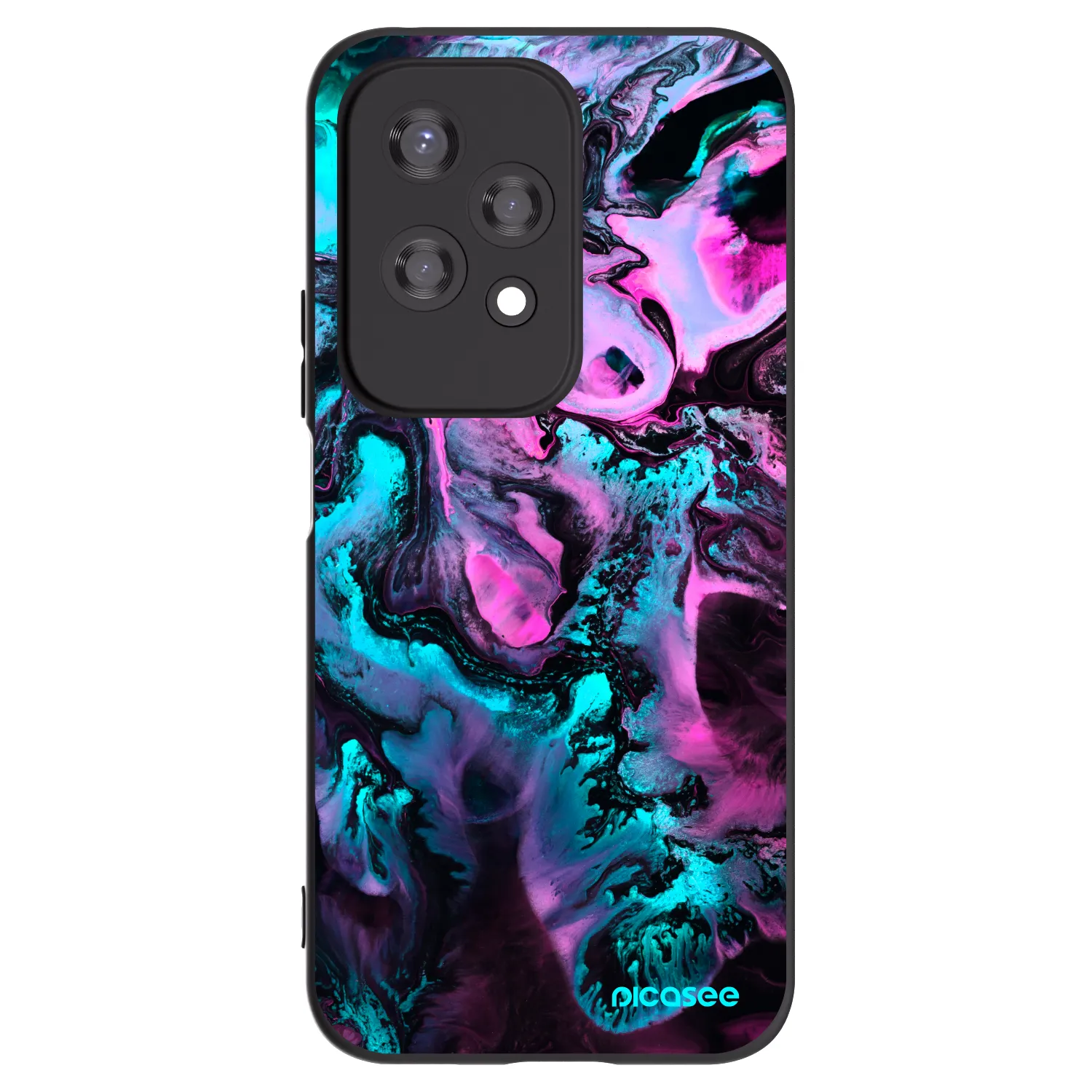 Picasee silikonski črni ovitek za Honor 200 Lite - Lean
