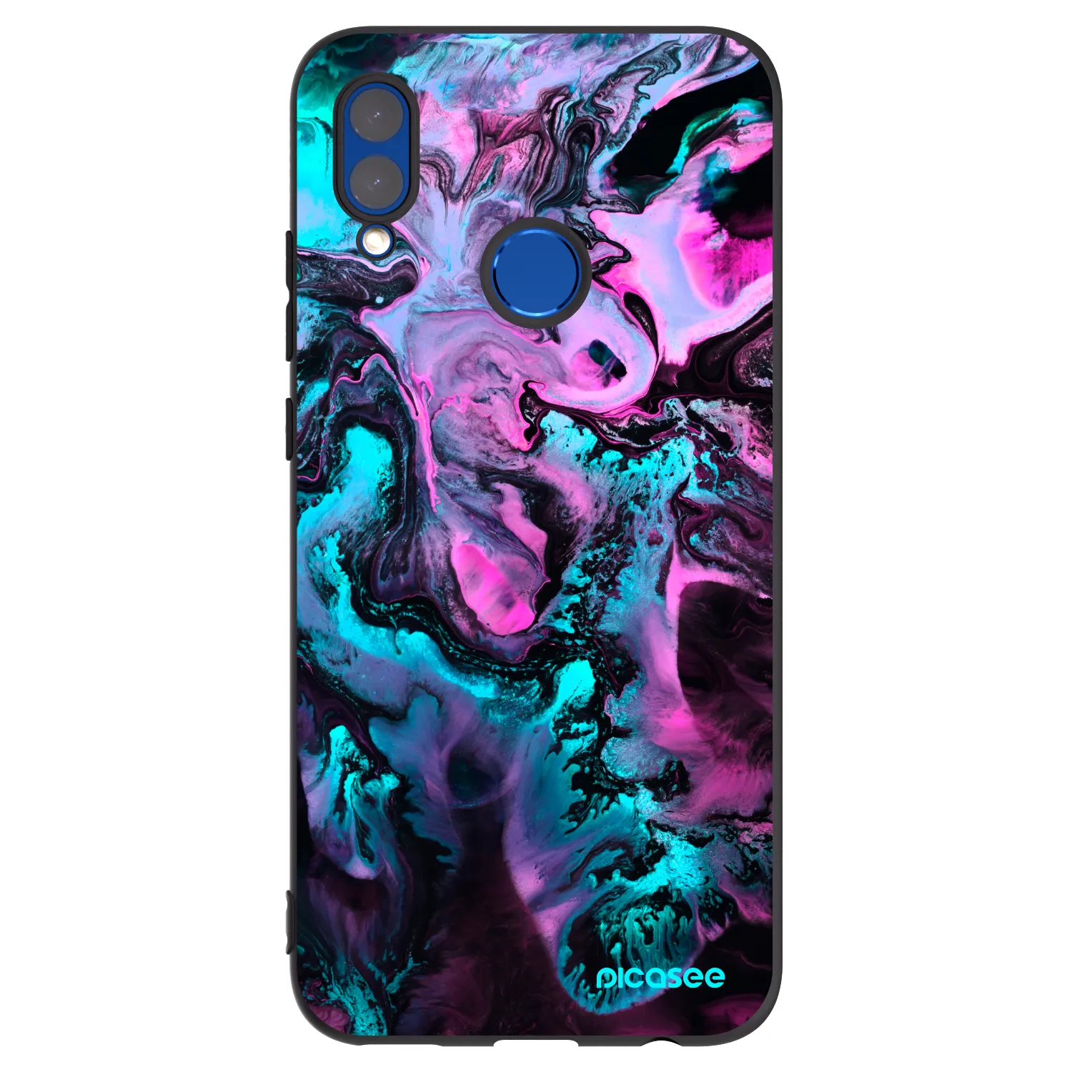Picasee silikonski črni ovitek za Honor 10 Lite - Lean