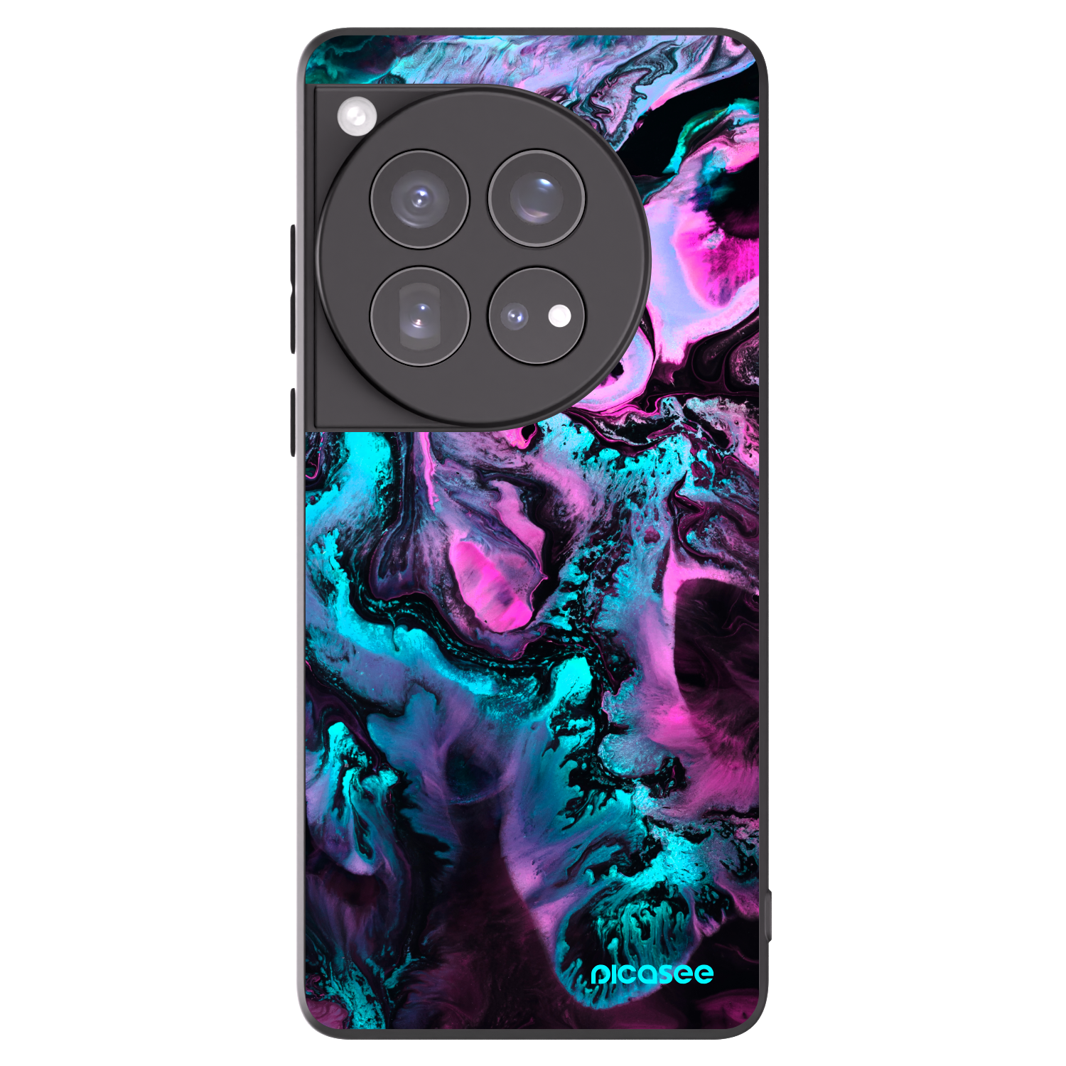 Picasee silikonski črni ovitek za OnePlus 12 5G - Lean