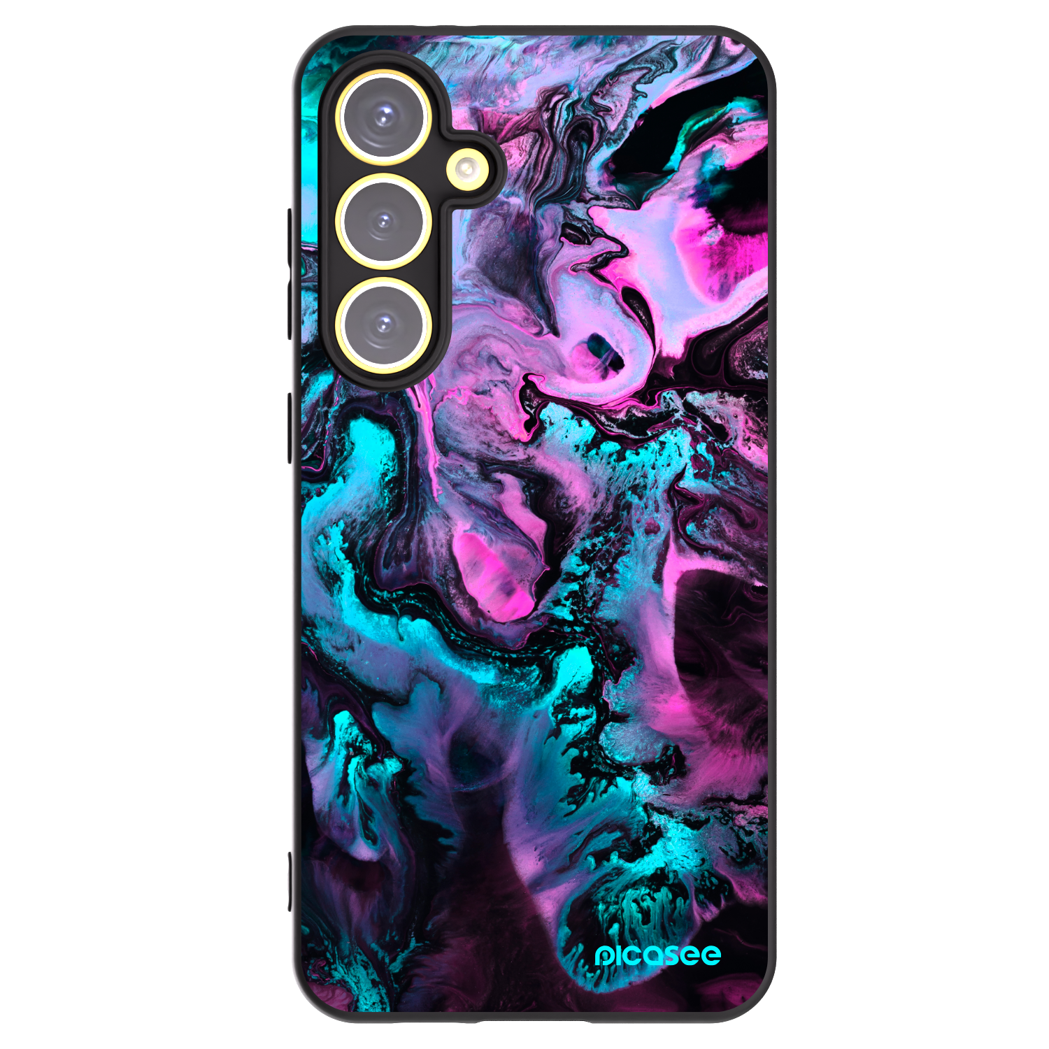 Picasee silikonski črni ovitek za Samsung Galaxy S24 FE S721B - Lean