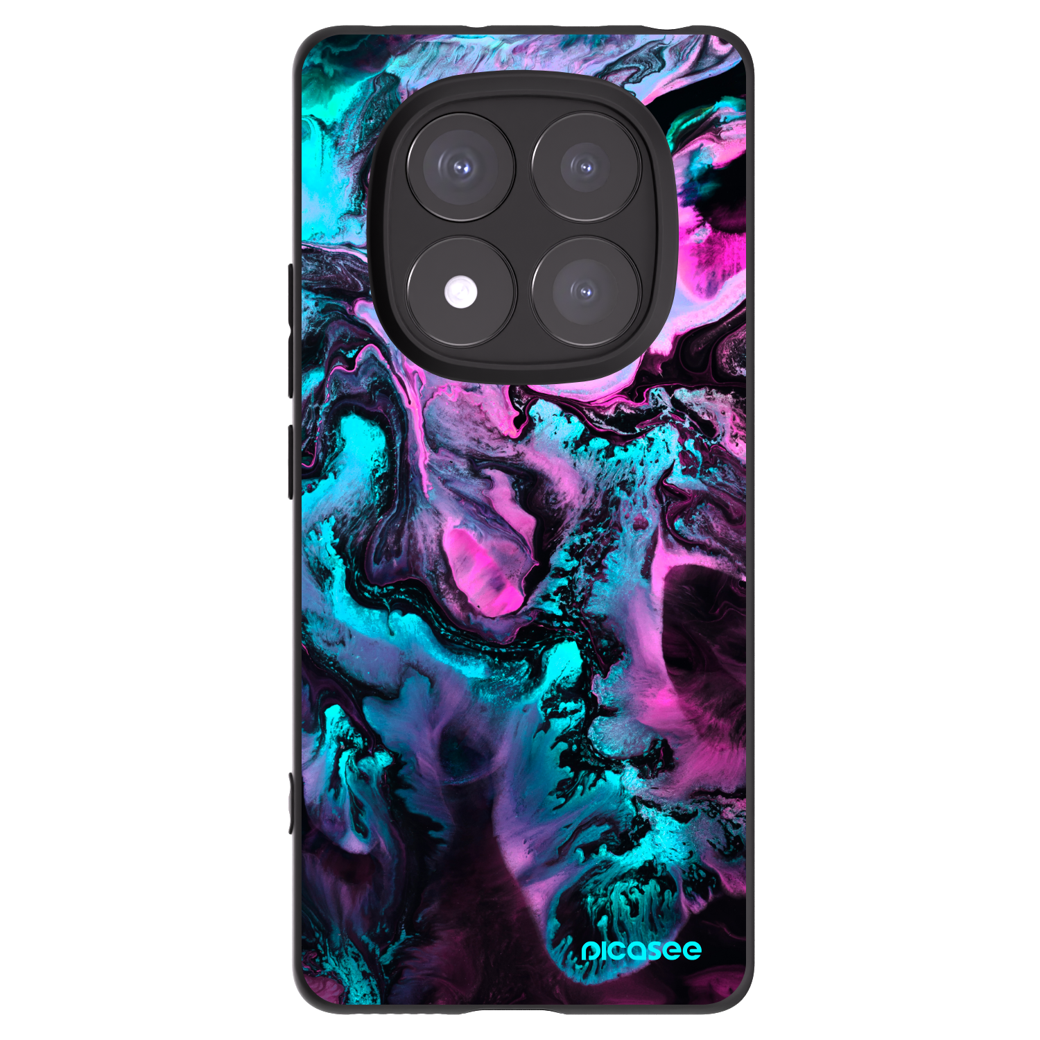 Picasee silikonski črni ovitek za Xiaomi Redmi Note 14 Pro+ 5G - Lean