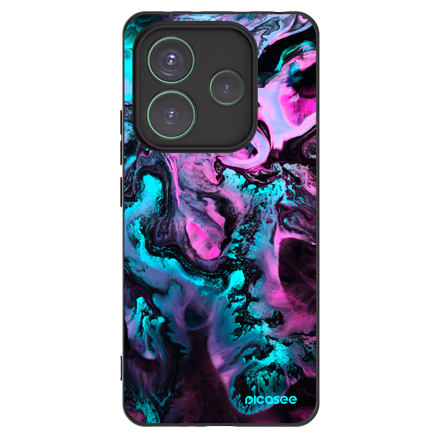 Picasee silikonski črni ovitek za Xiaomi Redmi Note 14 5G - Lean