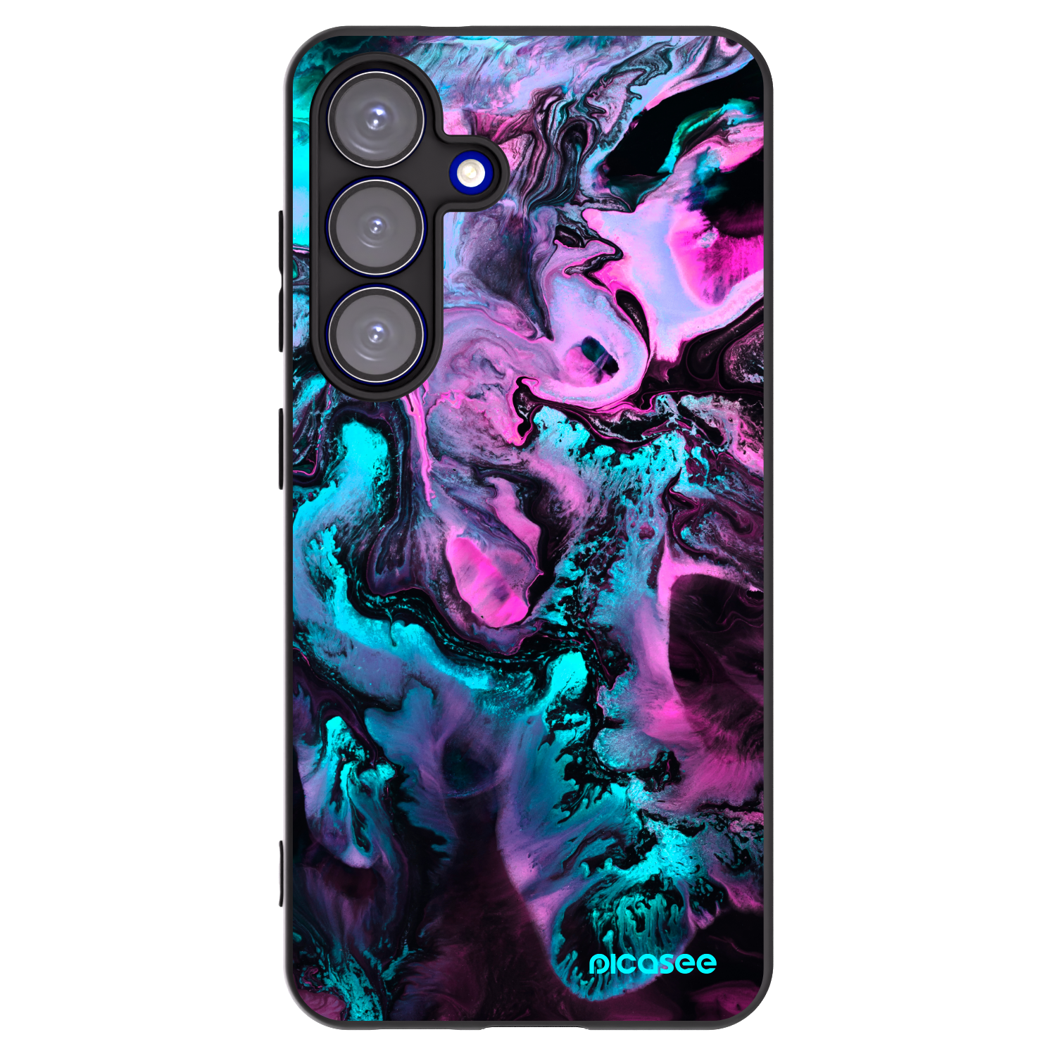 Picasee silikonski črni ovitek za Samsung Galaxy S25 5G - Lean