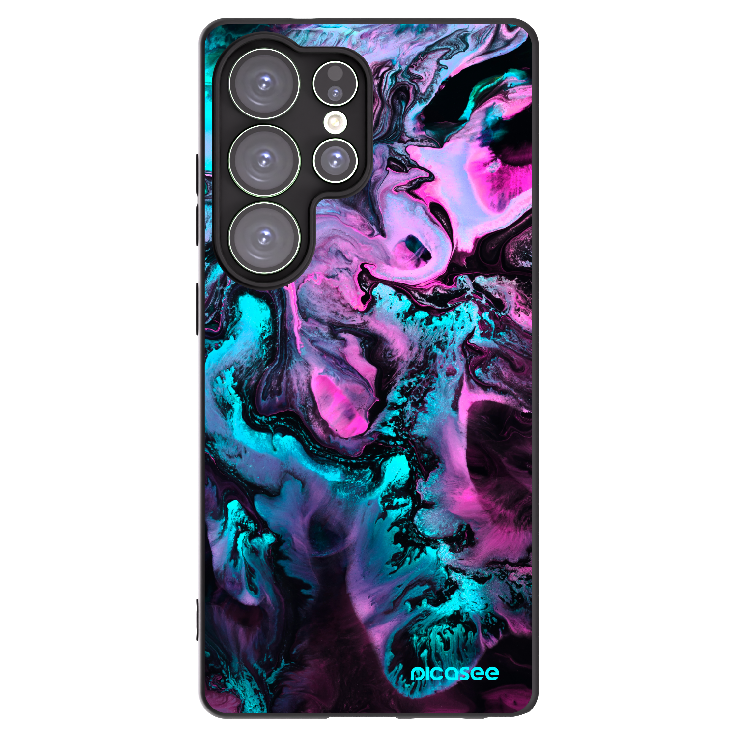 Picasee silikonski črni ovitek za Samsung Galaxy S25 Ultra 5G - Lean