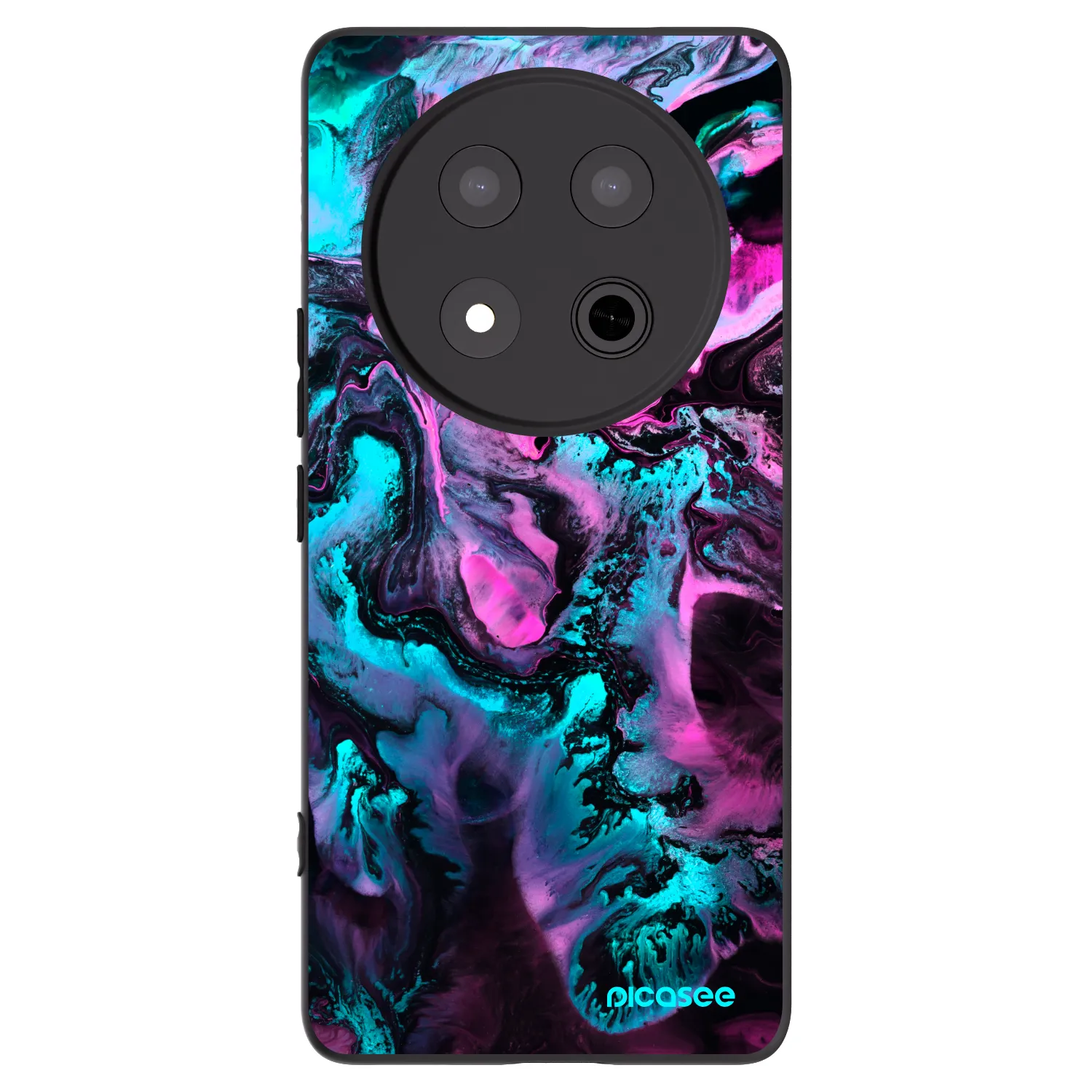 Picasee silikonski črni ovitek za Honor Magic7 Lite 5G - Lean