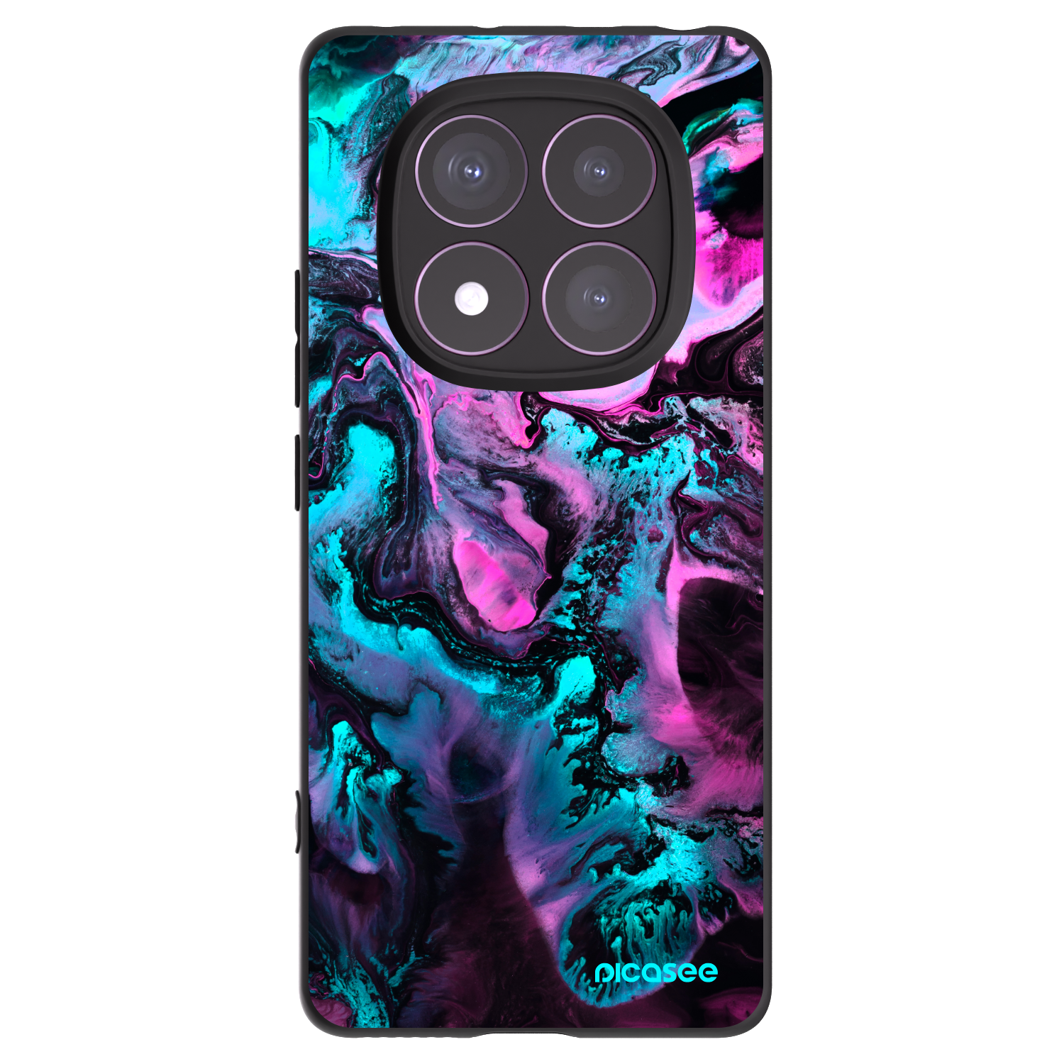 Picasee silikonski črni ovitek za Xiaomi Redmi Note 14 Pro 4G - Lean