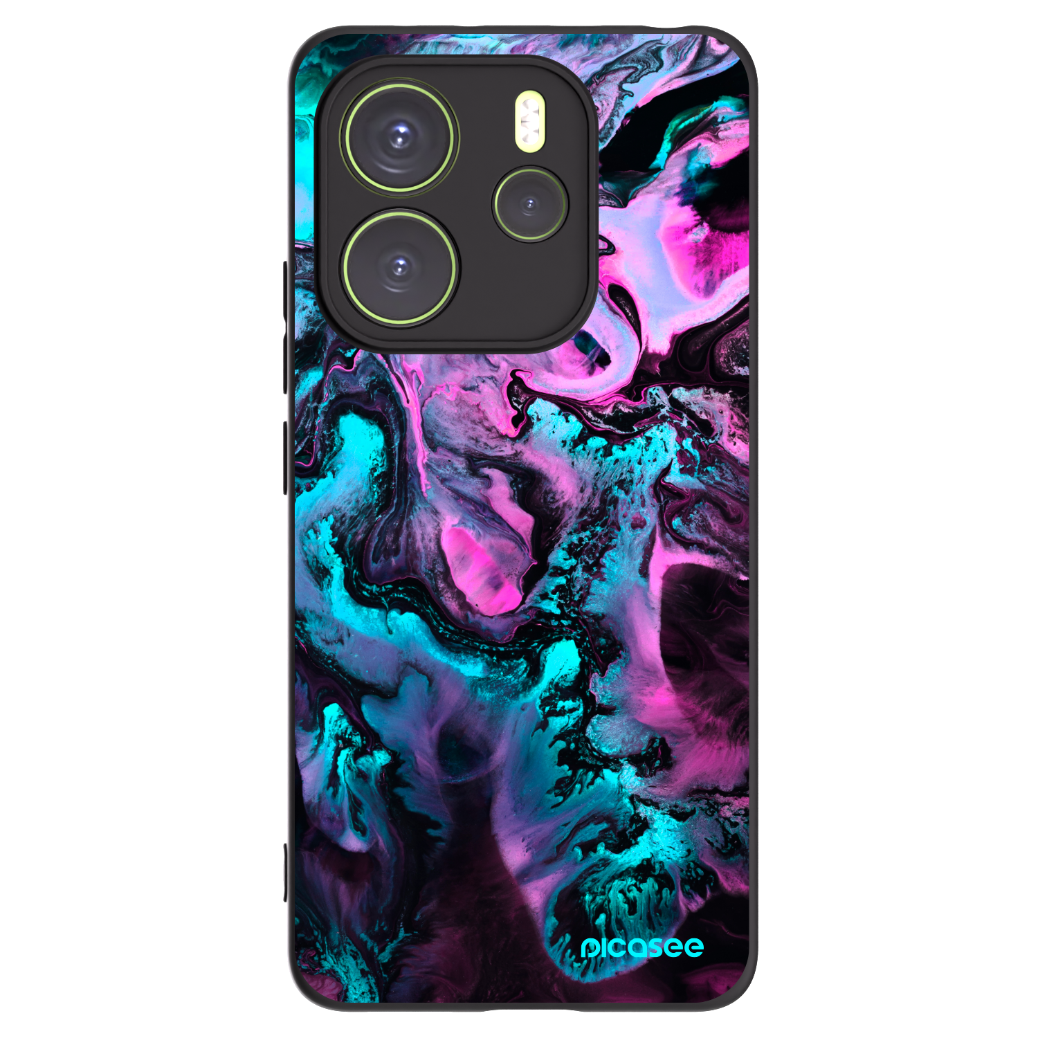 Picasee silikonski črni ovitek za Xiaomi Redmi Note 14 4G - Lean