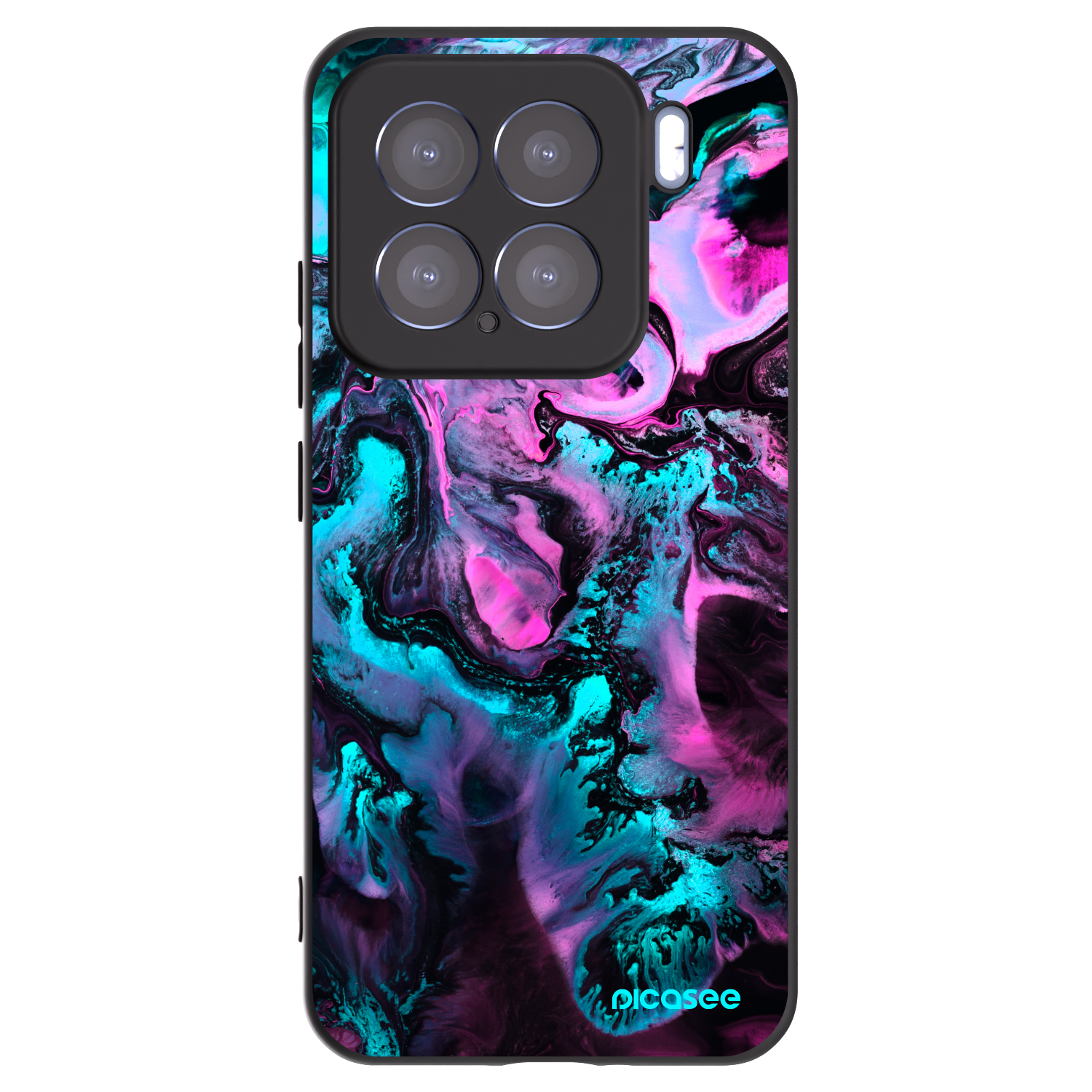 Picasee silikonski črni ovitek za Xiaomi 15 - Lean