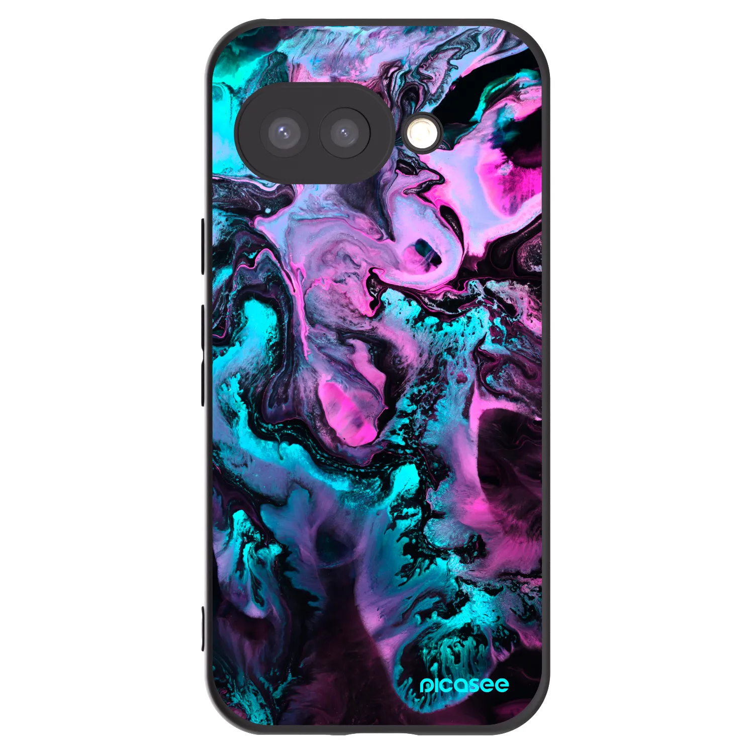 Picasee silikonski črni ovitek za Google Pixel 9a - Lean