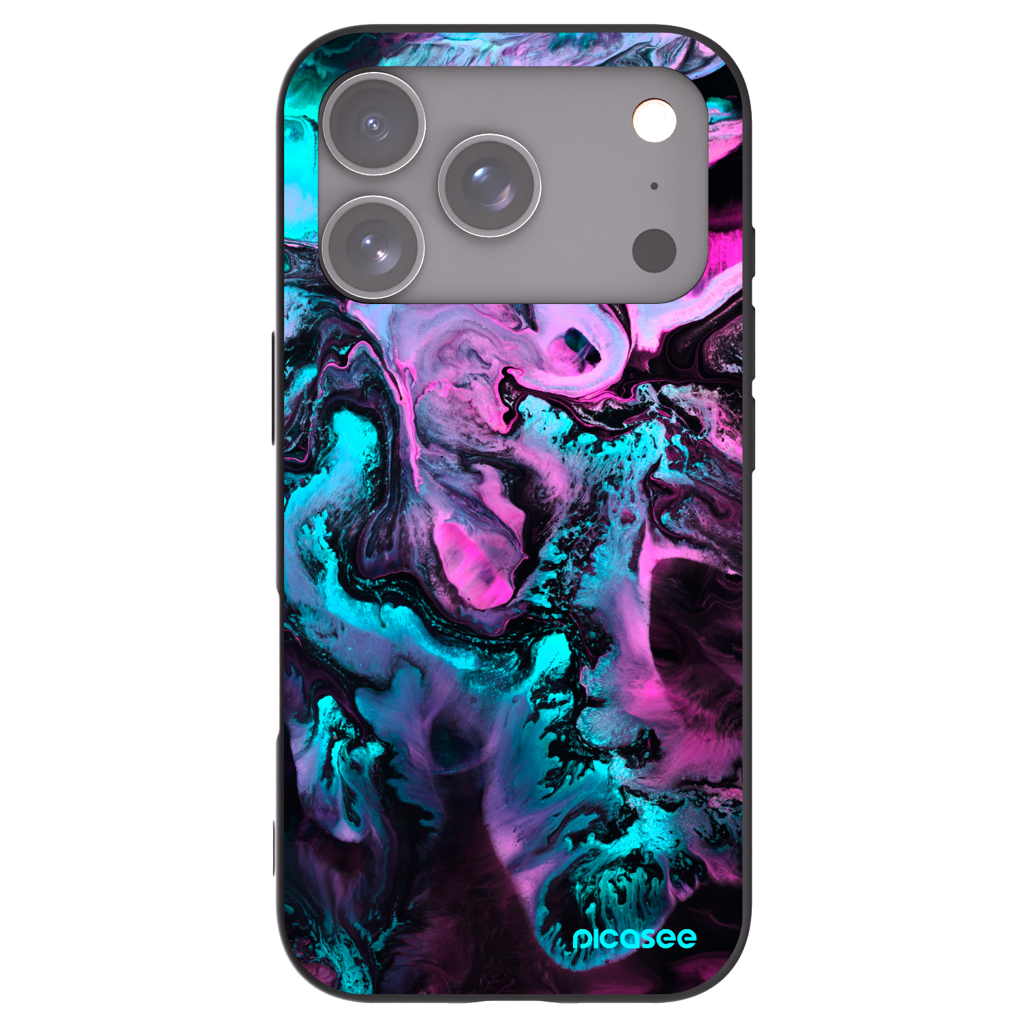 Picasee silikonski črni ovitek za Apple iPhone 17 Pro - Lean