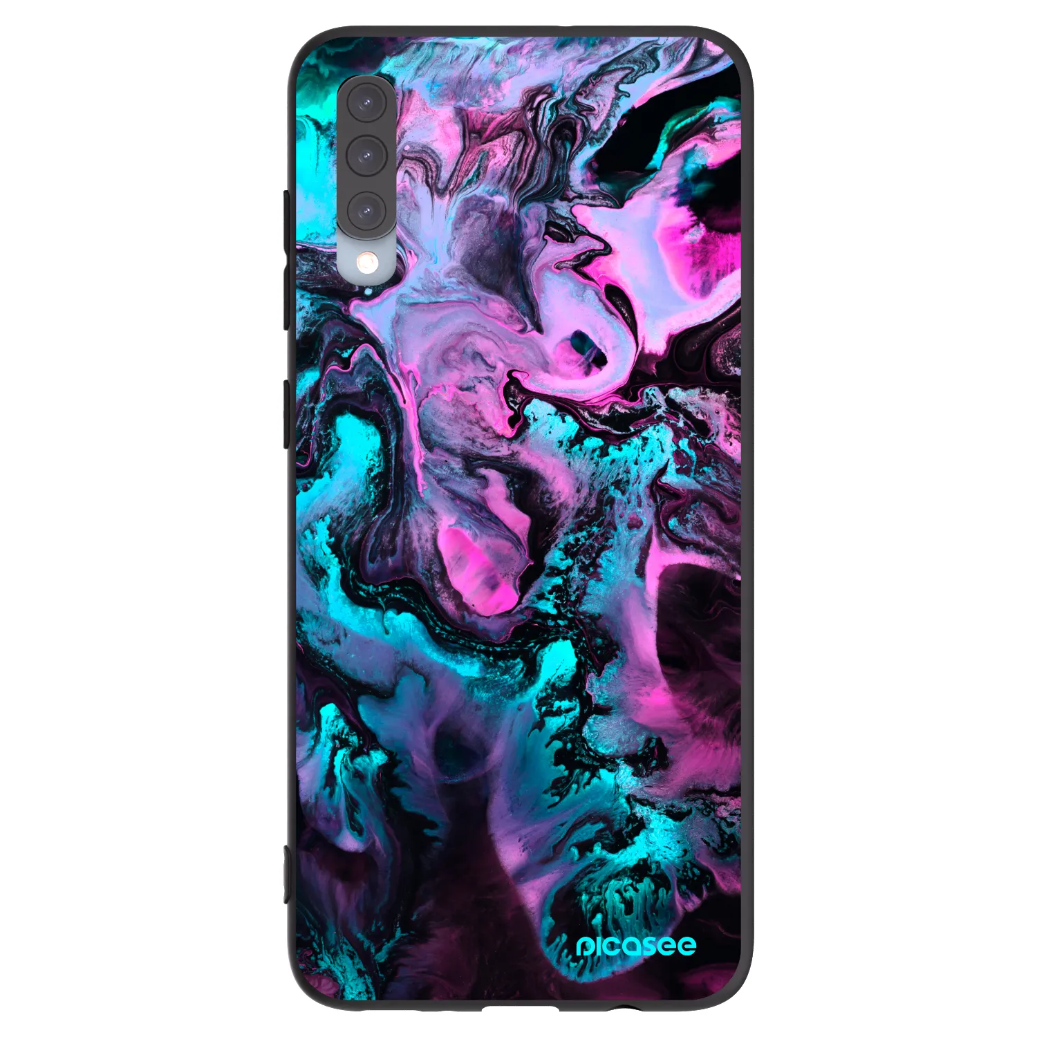 Picasee silikonski črni ovitek za Samsung Galaxy A70 A705F - Lean