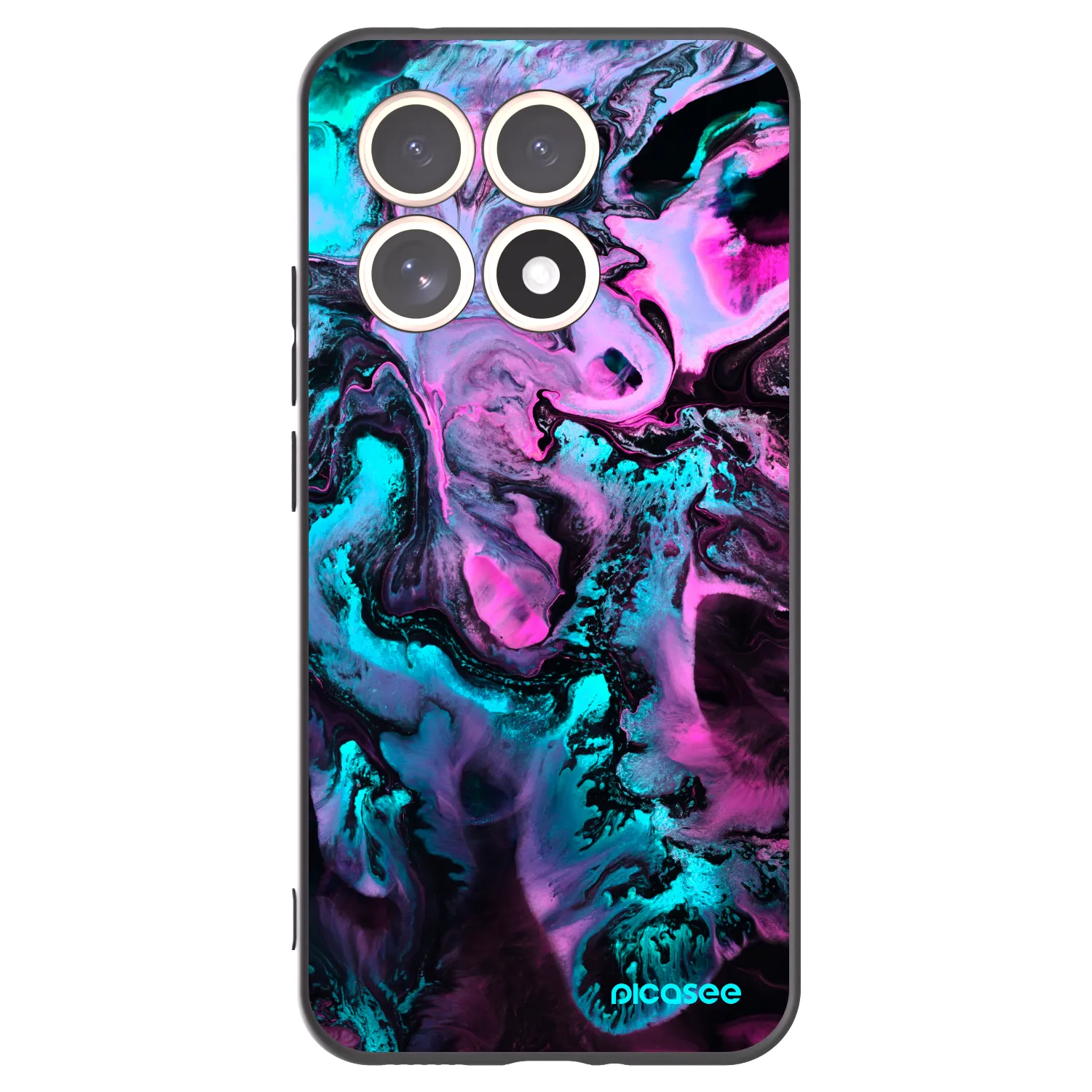 Picasee silikonski črni ovitek za Xiaomi 15T - Lean