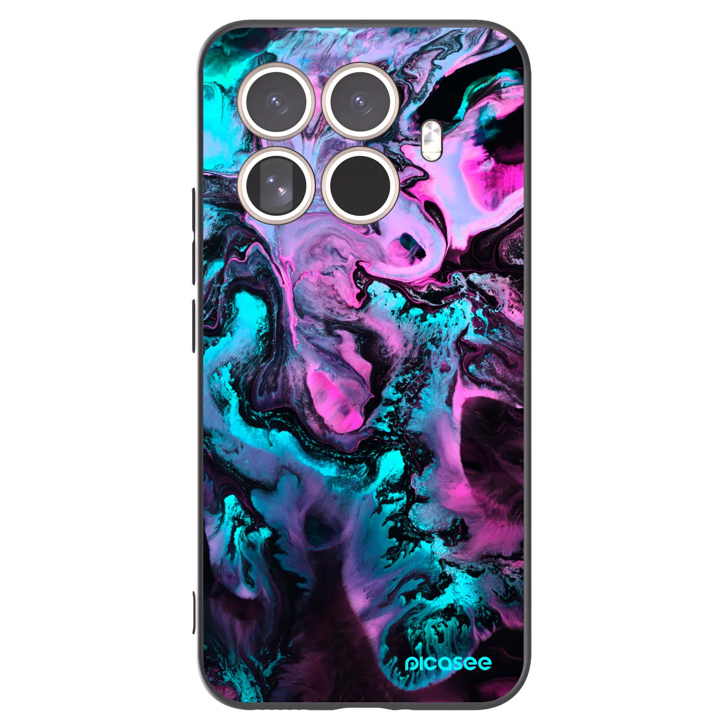 Picasee silikonski črni ovitek za Xiaomi 15T Pro - Lean