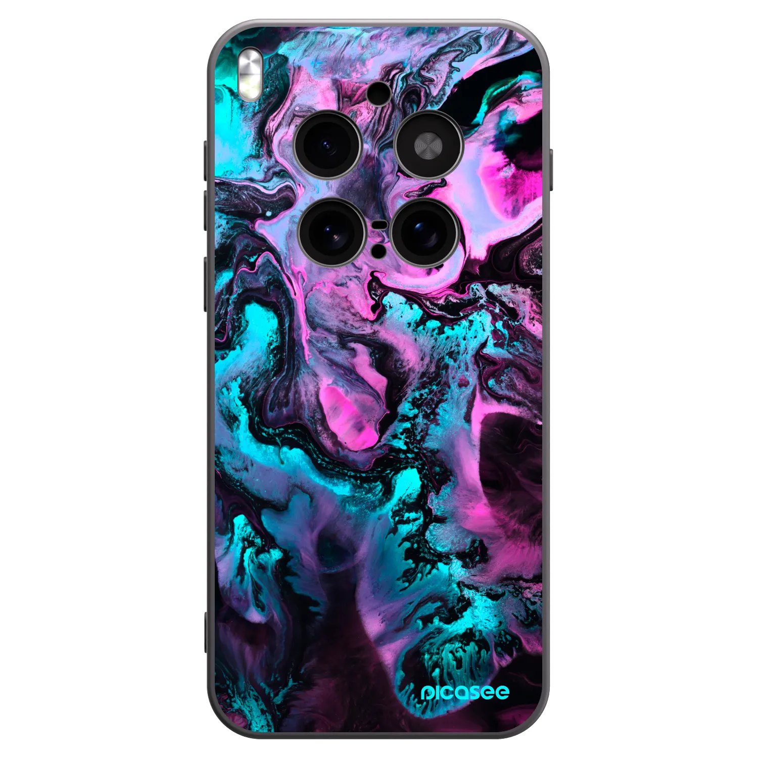 Picasee silikonski črni ovitek za Vivo X300 Pro - Lean